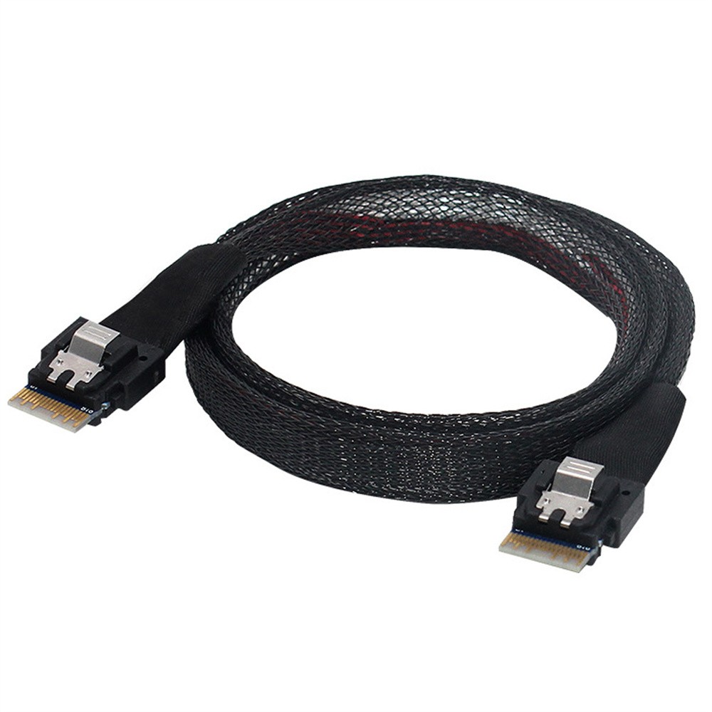 SFF-8654 Slim SAS  Target Cable 38pin Host to SAS 4.0 SFF-8654 4i PCI-E Slimline