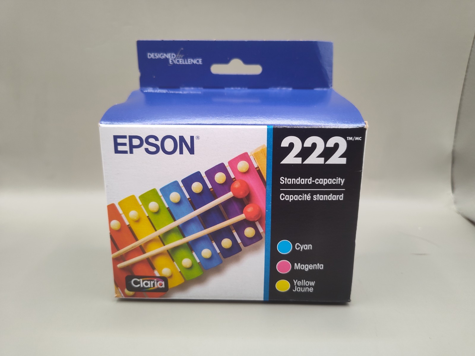 Genuine EPSON 222 Claria Ink Standard Capacity Color Combo Pack  Exp 4/29