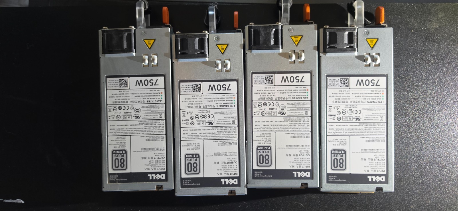 Dell 750W 80 Plus Platinum Power Supply Server Hot Swap x4