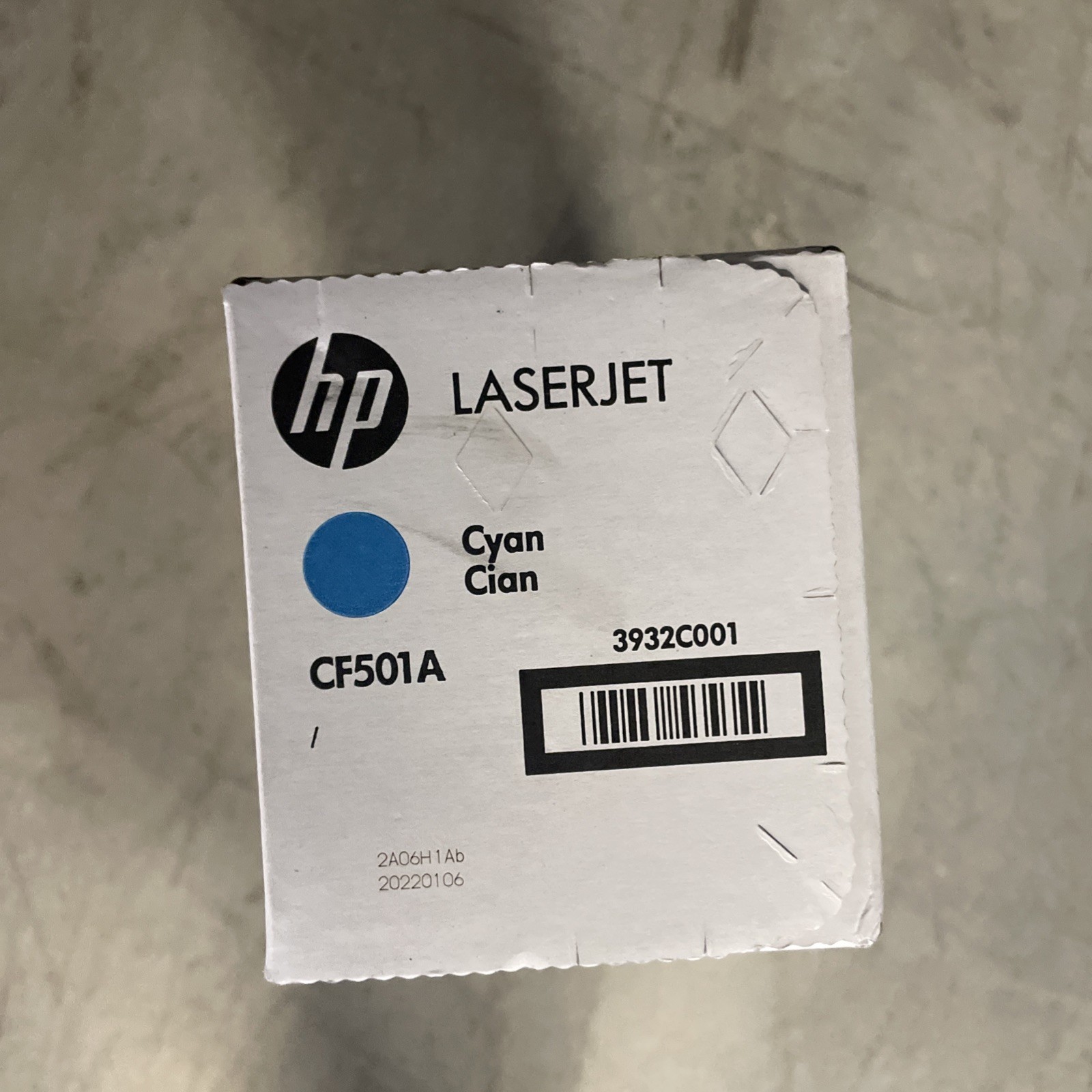 HP 202A Laserjet Cartridge Cyan CF501AToner Print Ink Genuine Japan - Open Box