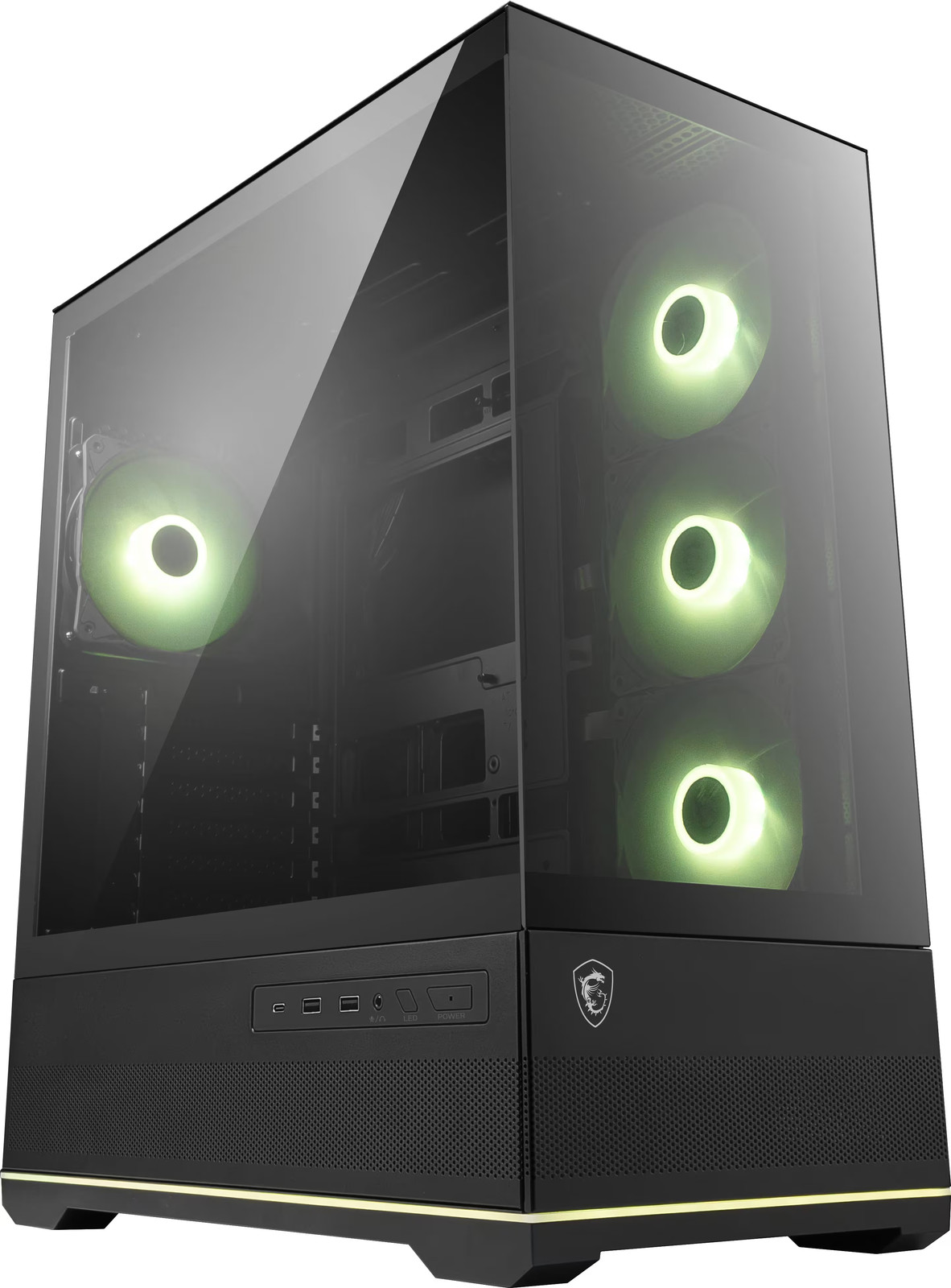 MSI - MAG PANO 110R PZ ATX Mid-Tower PC Case - Black