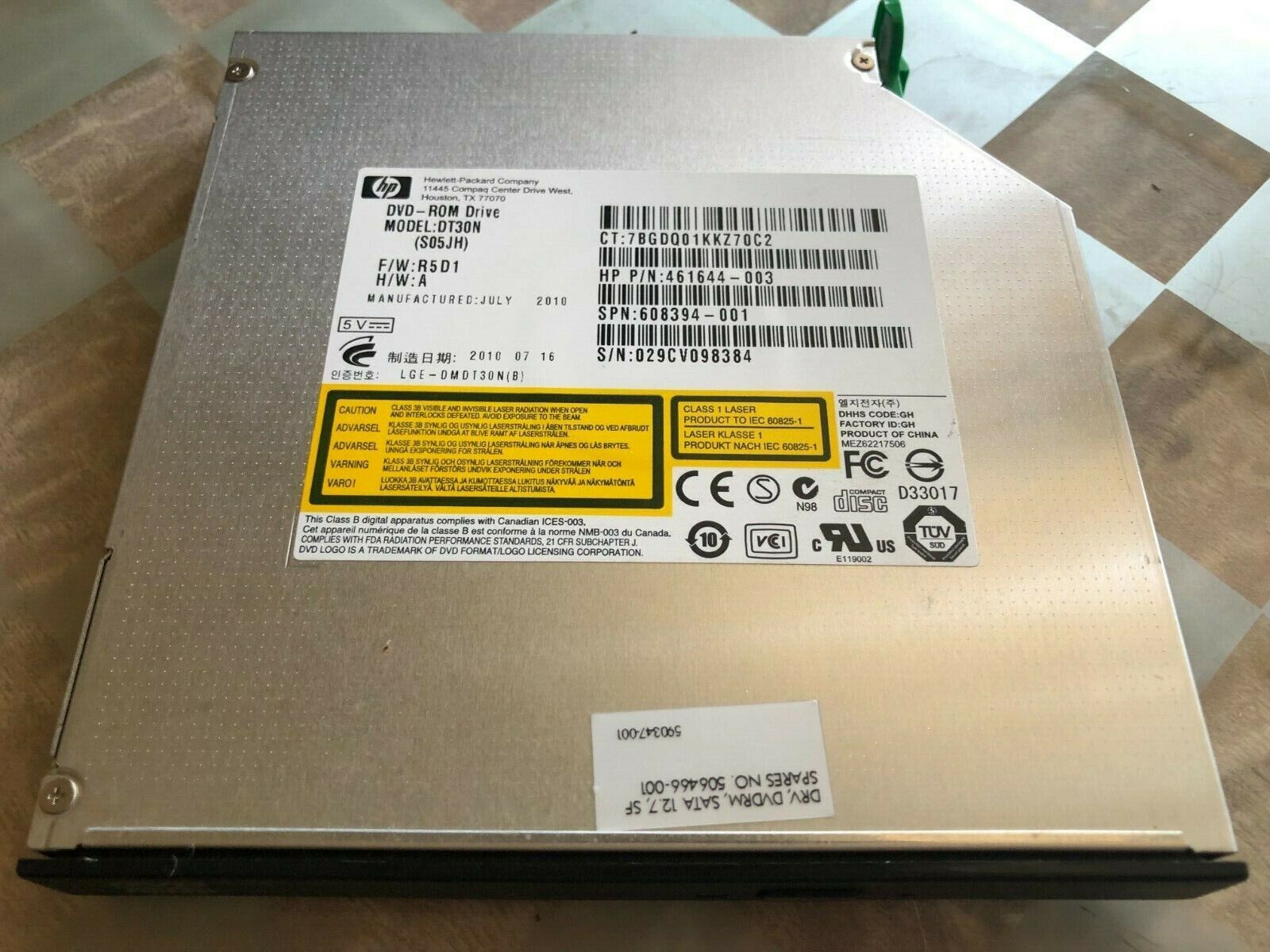 New Genuine HP DC7900 8000 8100 8200 8300 DVD/CD SATA 506466-001