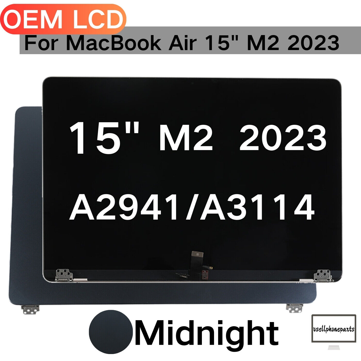 OEM LCD Screen For Apple Macbook Air 2023 M2 A2941/A3114 Display 15in EMC 9301