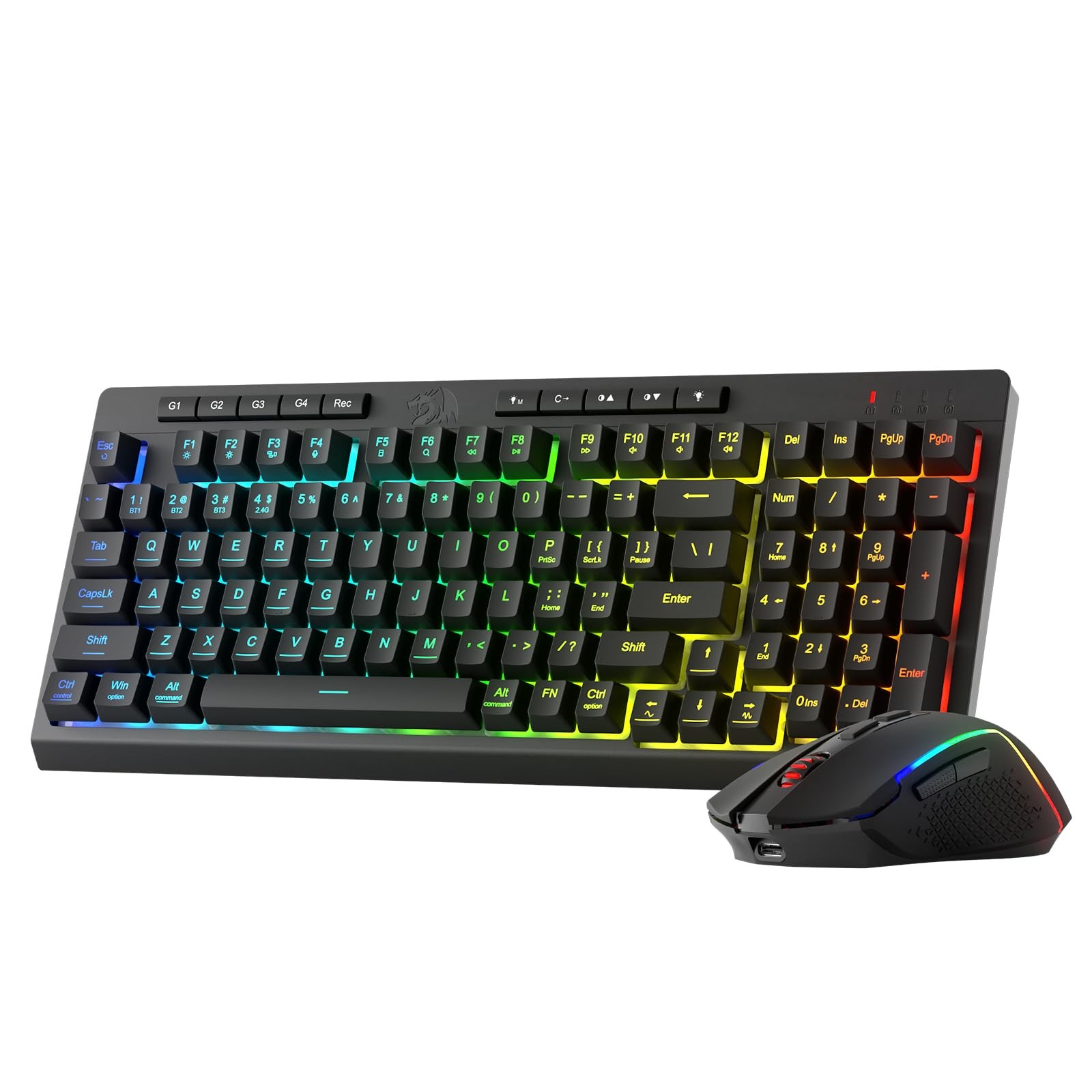 Redragon S142 Combo, K515 PRO Membrane Gaming Keyboard, M693 4800 DPI Mouse
