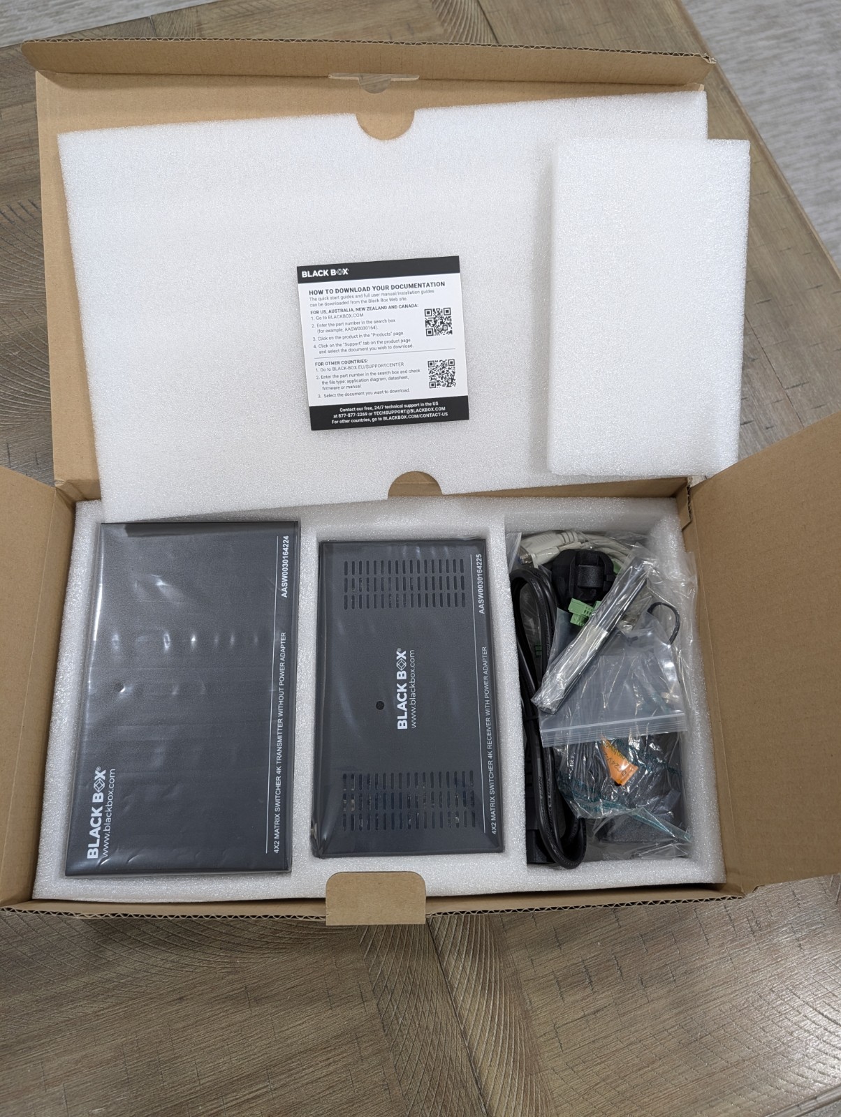 Black Box 4x2 Matrix Multi Format Switcher 4K W/KVM AASW0030164 New in Box