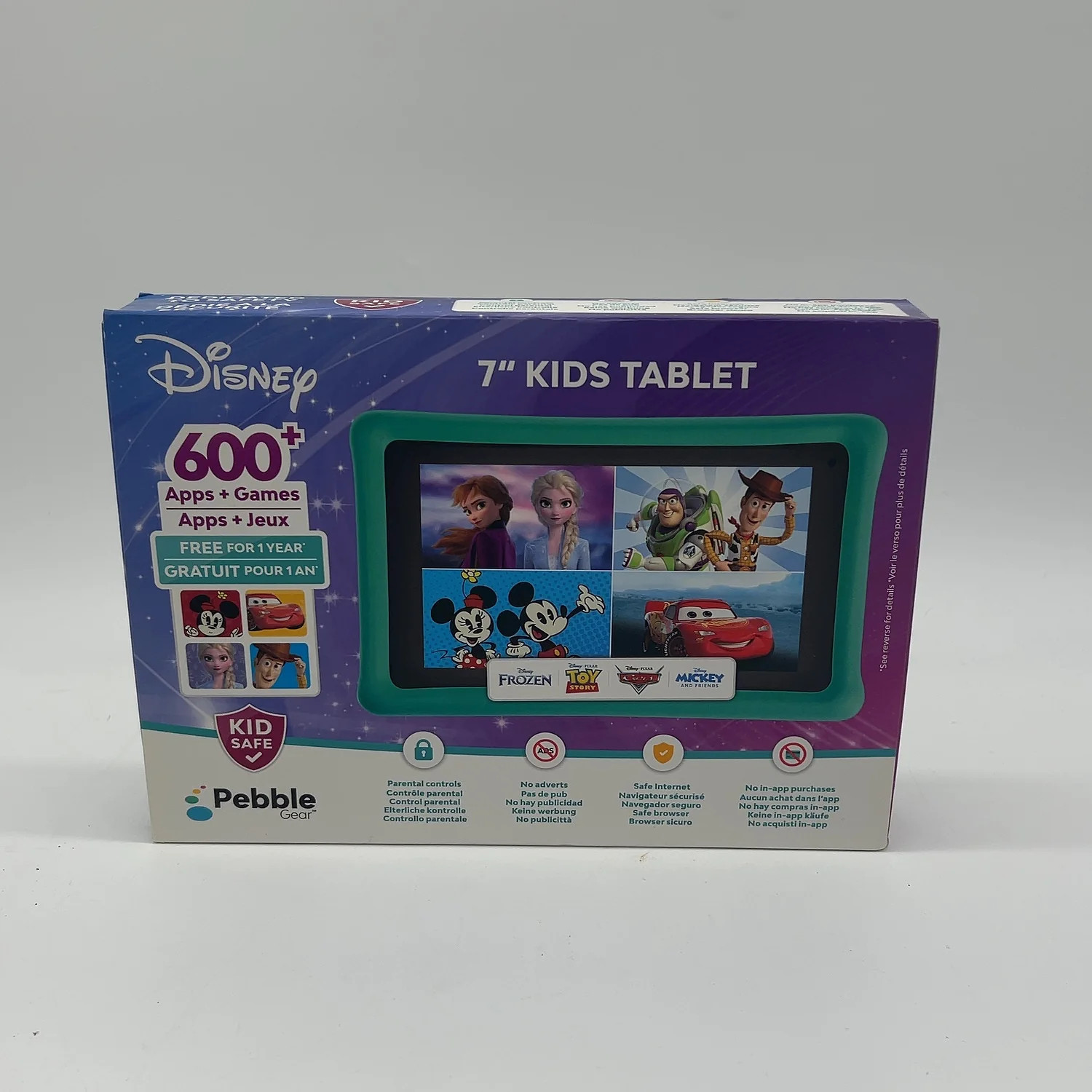 New WiFi Only Pebble Gear Disney Kids Tablet 7" 16GB Blue