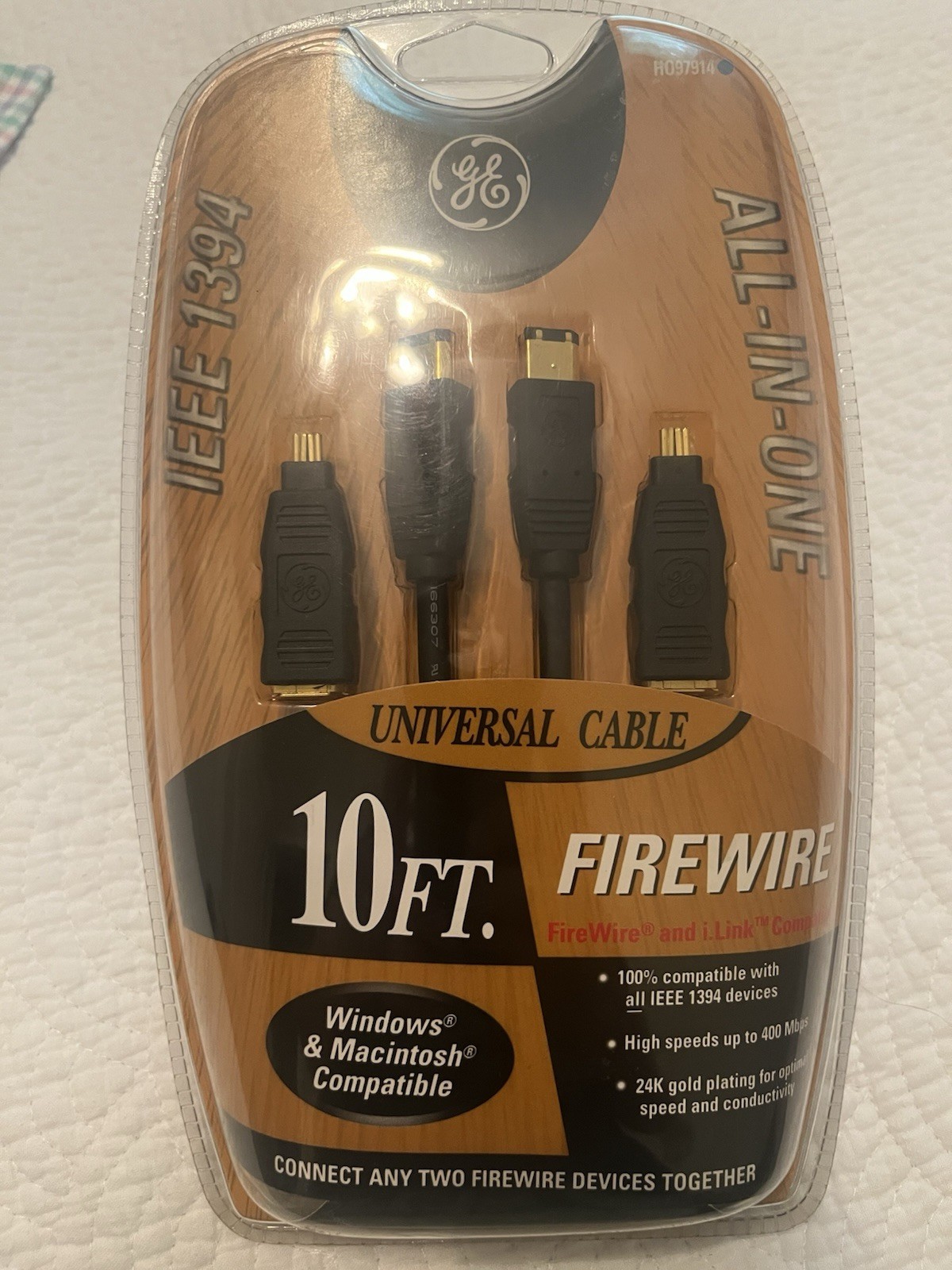 GE Firewire Universal Cable All-In-One 10 ft. IEEE 1394 - BRAND NEW