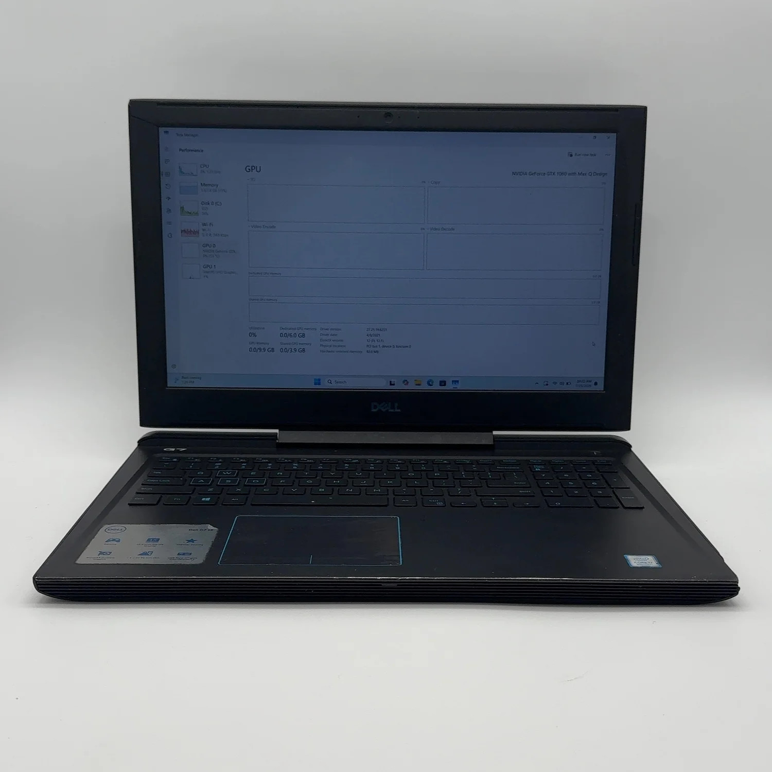 Dell G7 7588 15.6" i7-8750H 2.2GHz 8GB RAM 256GB SSD GTX 1060 Max-Q