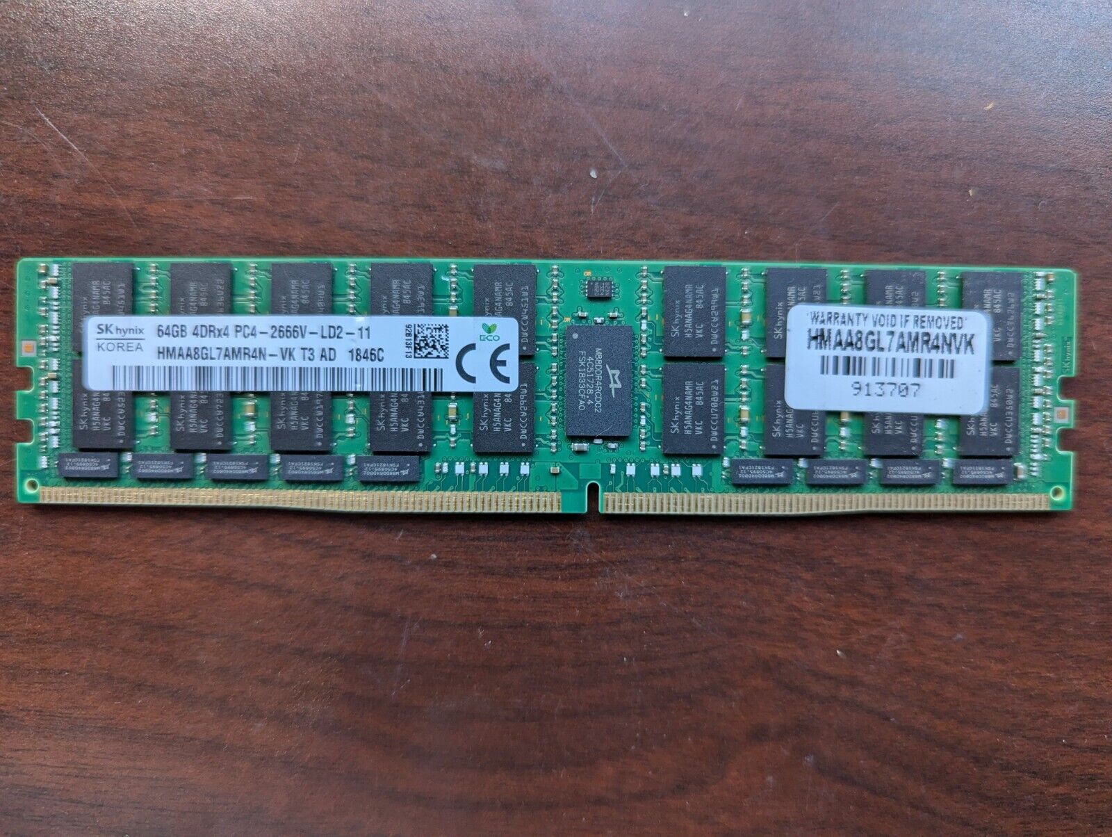 SK Hynix 64GB 4DRx4 PC4-2666V HMAA8GL7AMR4N-VK Server Memory