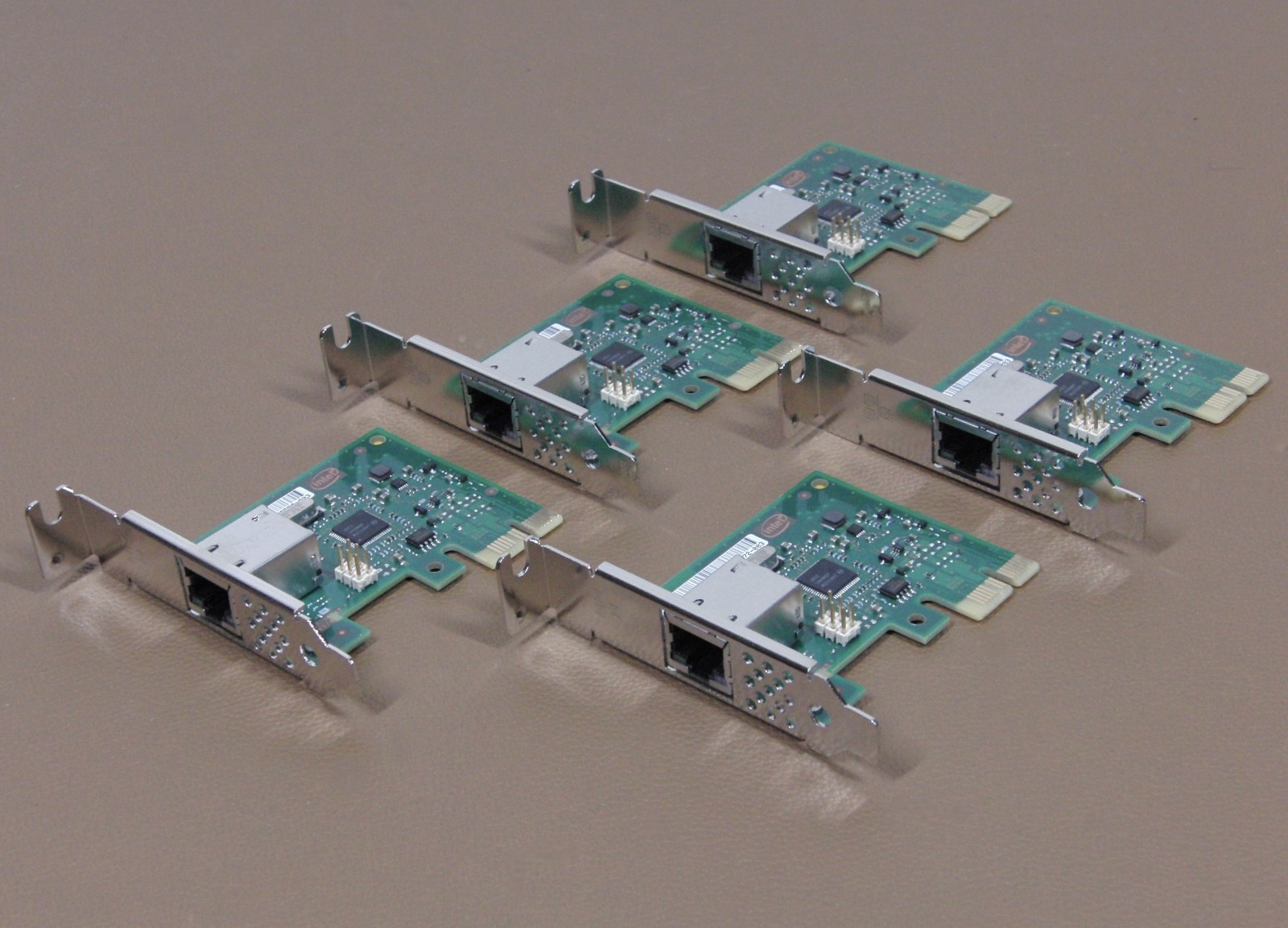 Lot (5) Intel FHNX8 / Dell 0FHNX8 Low Profile Gigabit PCIe Ethernet Adapter