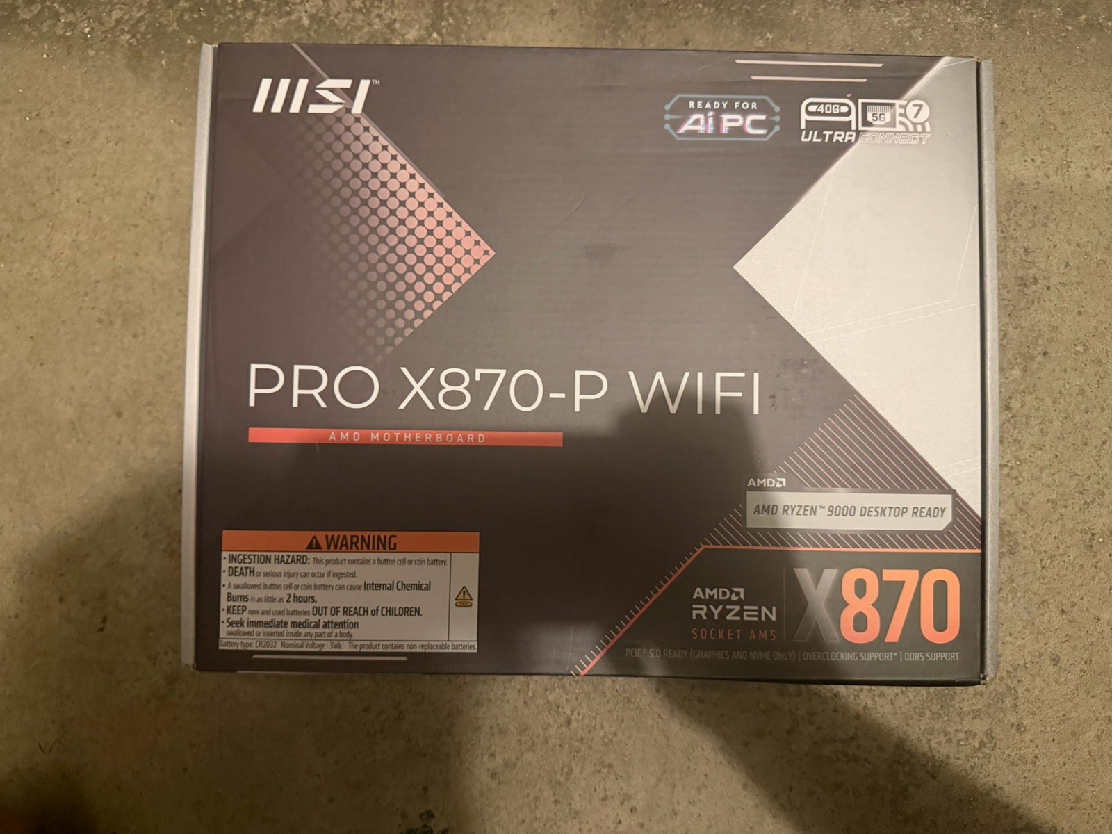🔥NEW MSI Pro  Motherboard AMD Ryzen 9000/8000/7000 AM5 DDR5 PRO X870-P WIFI