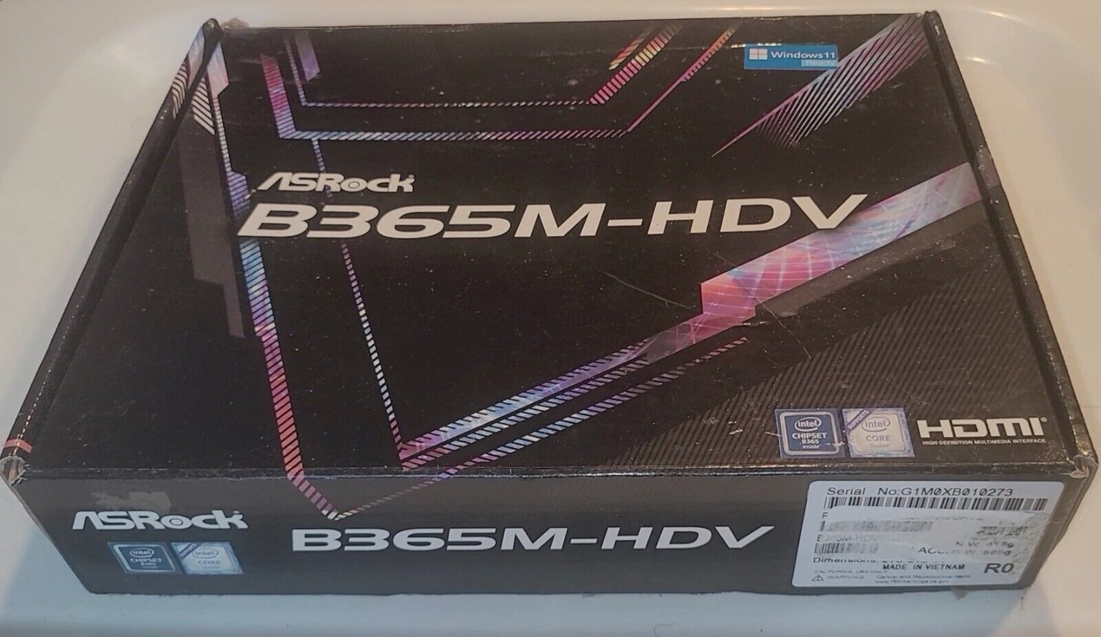 ASRock B365M-HDV LGA 1151 Intel Motherboard 