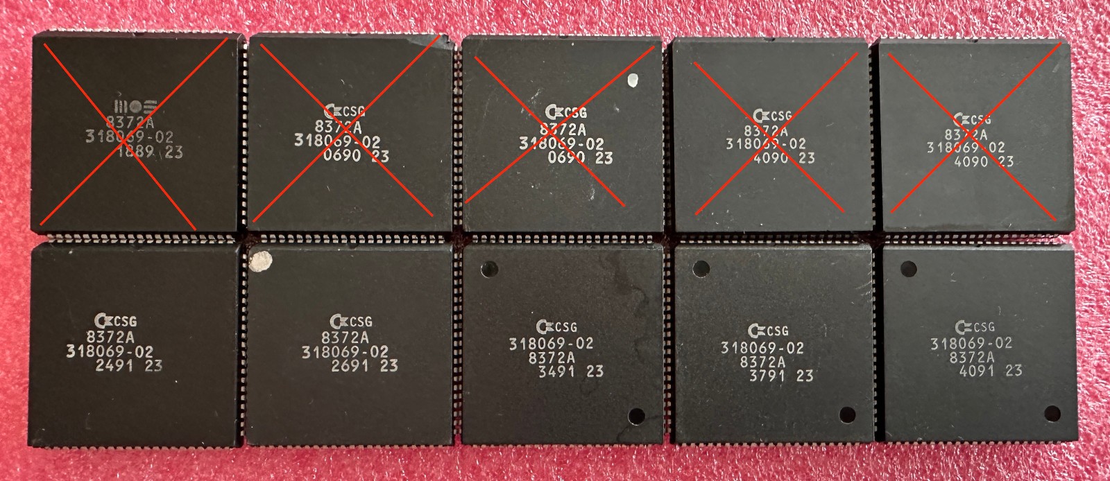 Fat Agnus CSG 8372A ( 1x Chip ) Amiga 500/500+/A2000/Commodore, Excellent, Works