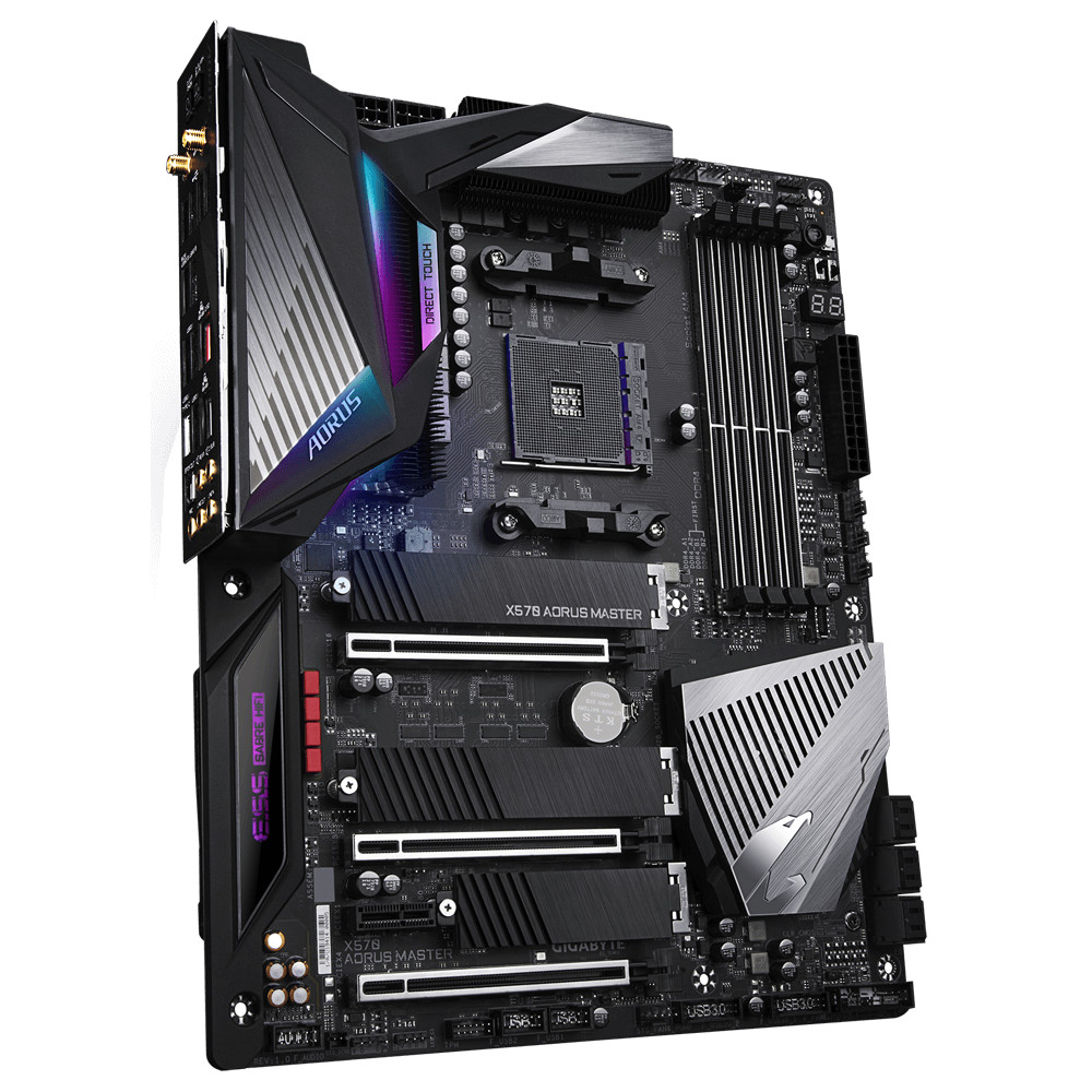 GIGABYTE X570 AORUS MASTER motheboard X570 AM4 4*DDR4 128G ATX Tested ok