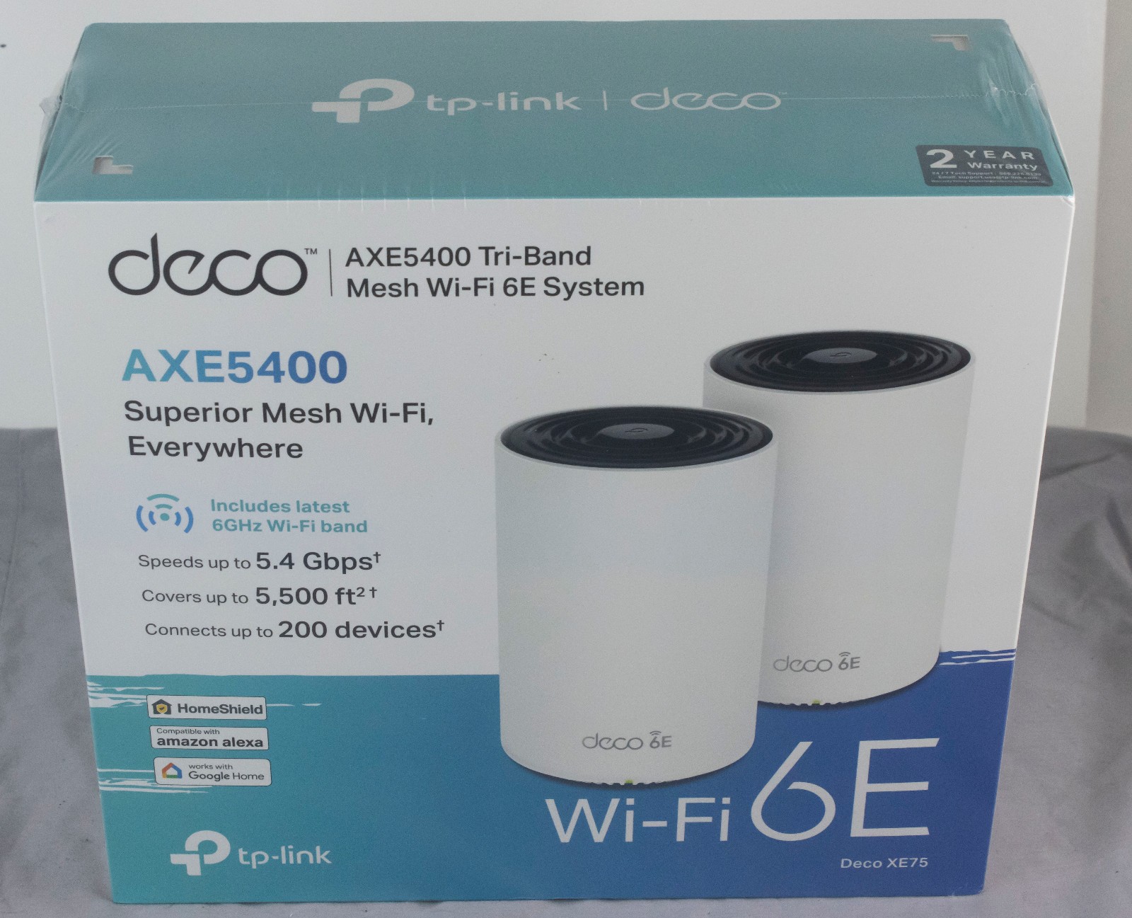 TP-Link Deco AXE5400 Tri-Band WiFi 6E Mesh System 