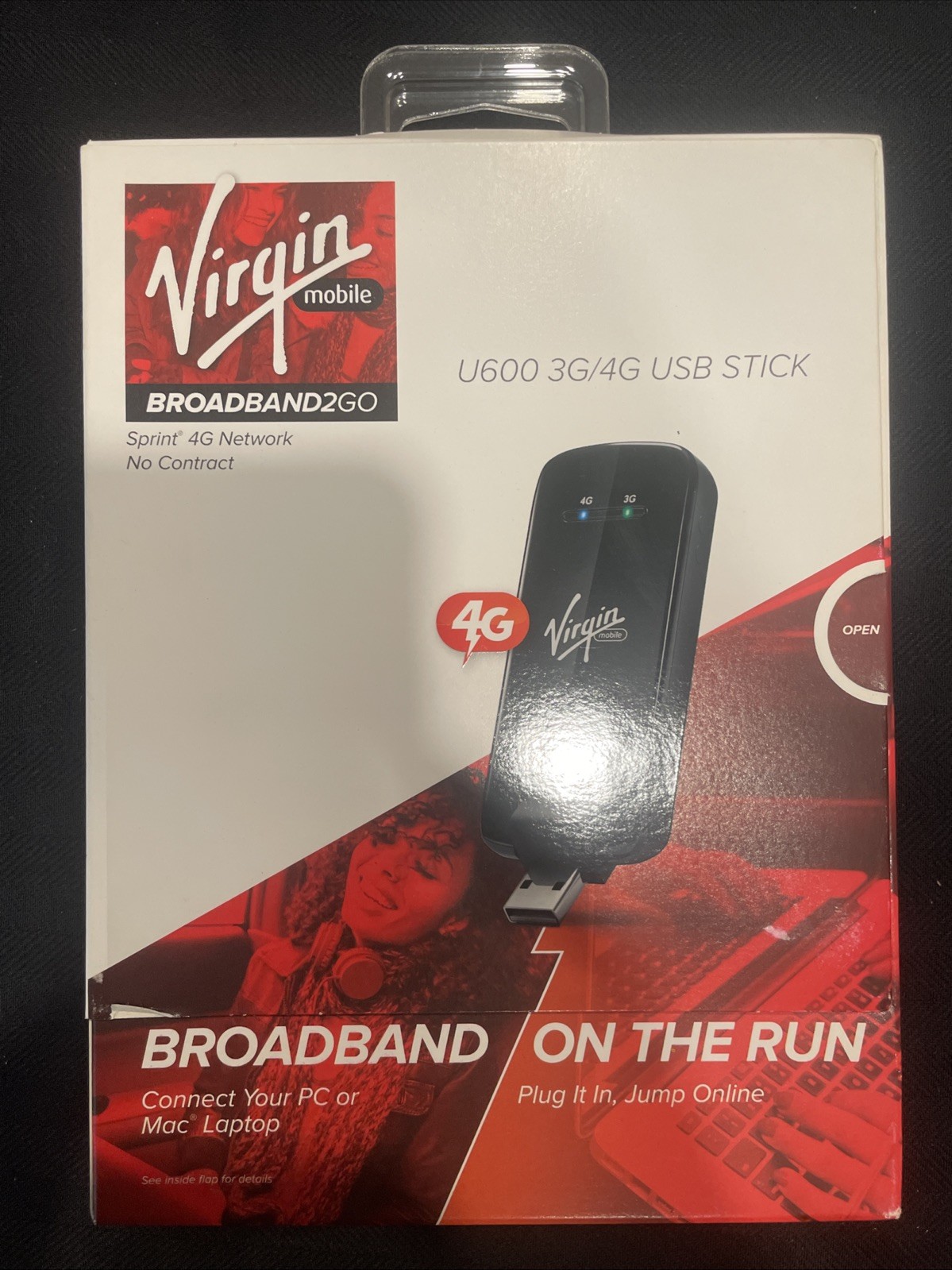 Virgin Mobile Broadband2go U600 3G/4G USB Stick