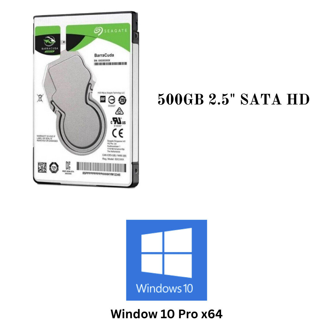 HDD 2.5" SATA Hard Drive for Laptop with Windows 10 pro 64 Pro Pre-installed