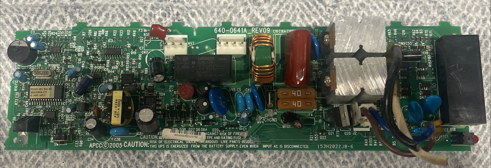 APC 640-0644A REV09 UPS Power Control Board