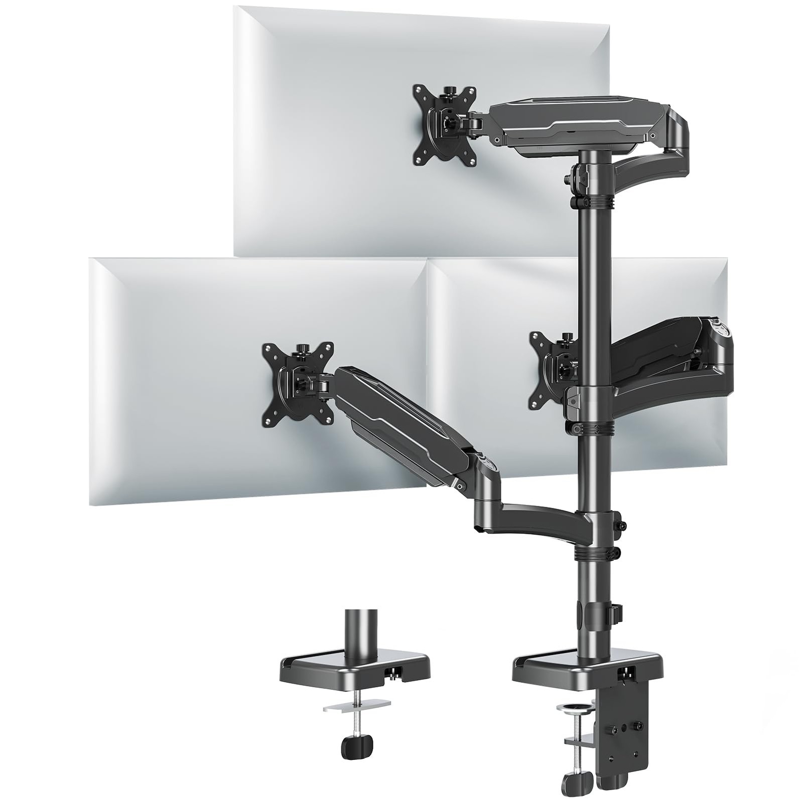 MOUNT PRO Triple Monitor Mount for Max 32" Screen, up to 19.8lbs Each, VESA