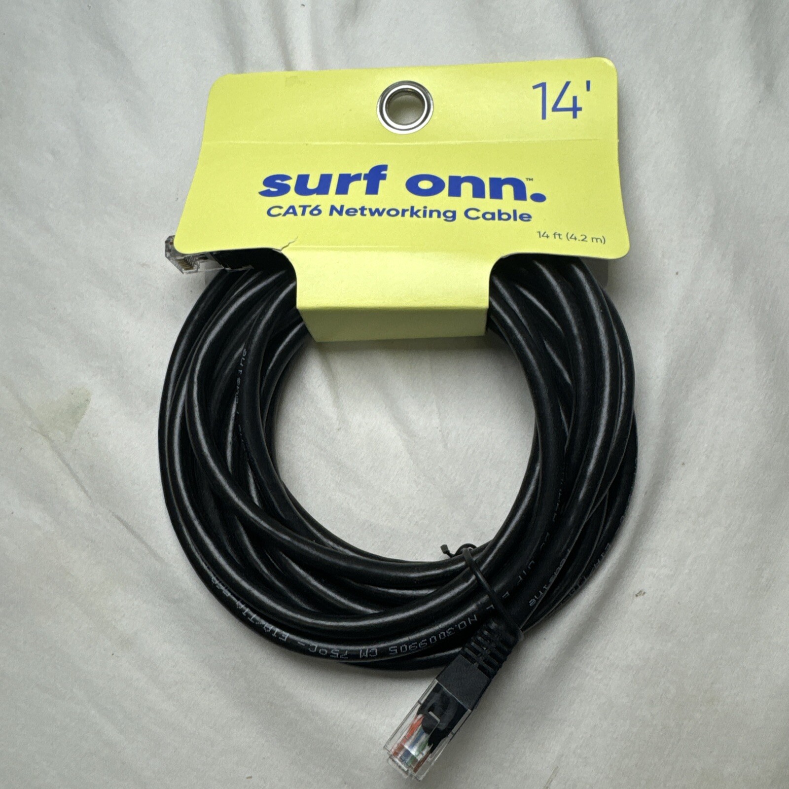 Onn Ethernet Cat6 Networking Cable - 14 Feet