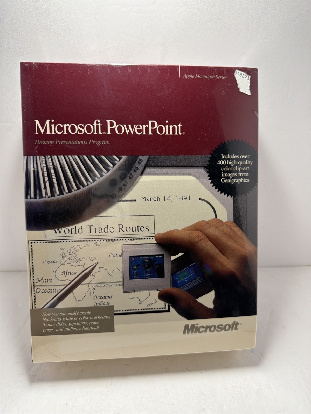 1988 MICROSOFT POWERPOINT for the APPLE MACINTOSH, NEW SEALED