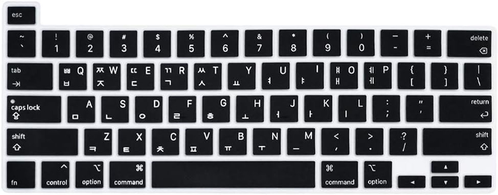 Ultra Thin Korean Keyboard Cover Skin for Macbook Pro 13 Inch 2022