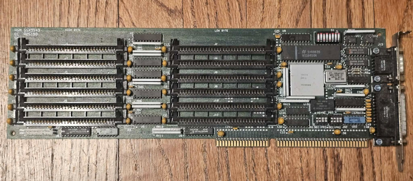 Vintage Retro Rare IBM 5170 55X3543 RAM/MEMORY Expansion Card/Board w/12 SLOTS