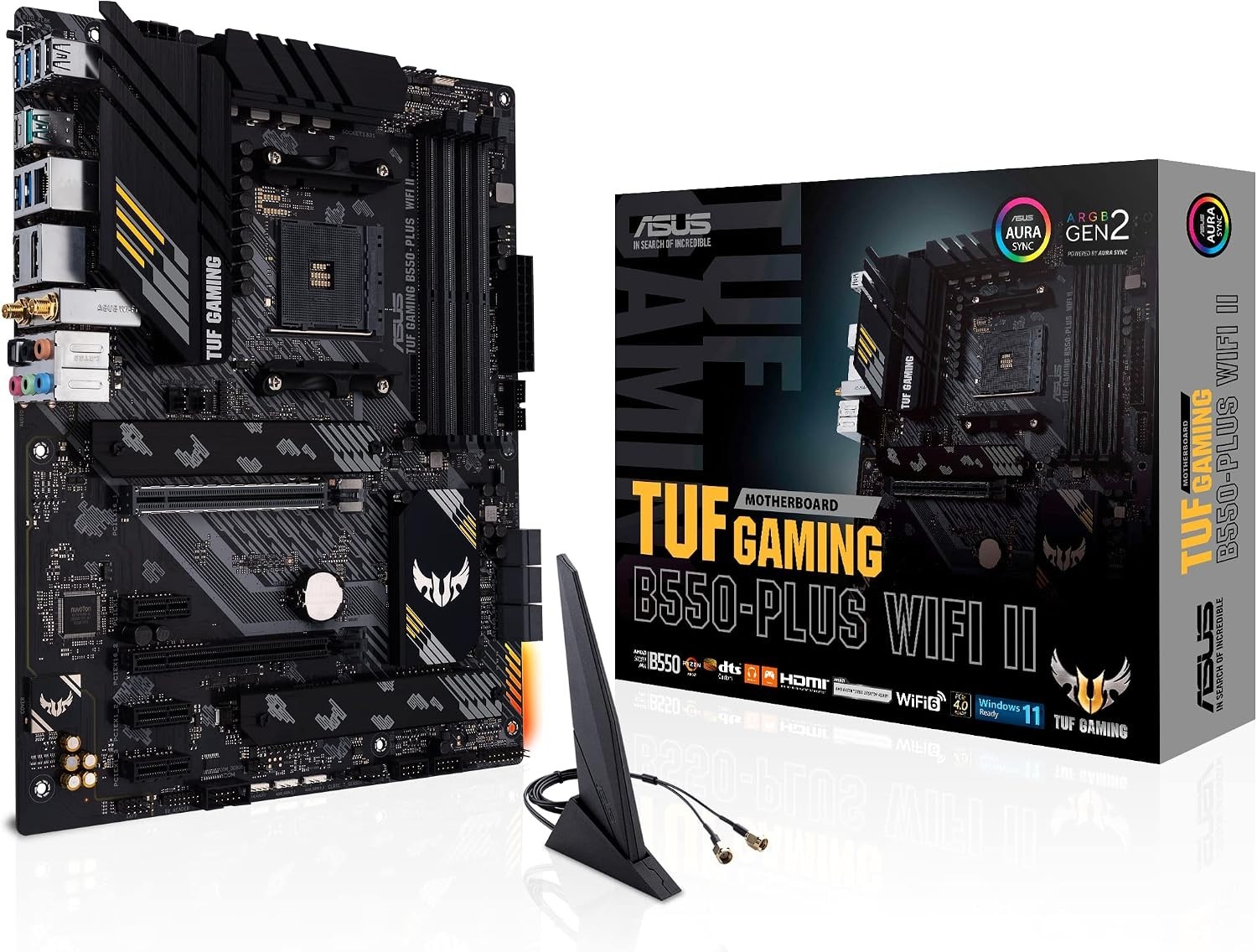 High-Performance TUF B550-PLUS WiFi II Motherboard for AMD Ryzen 3rd Gen Users