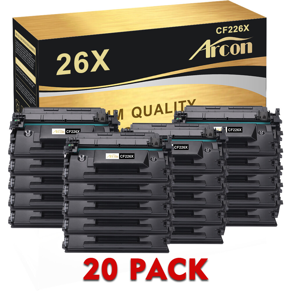20PK Compatible With HP LaserJet Pro M402n MFP High Yield CF226X 26X Black Toner
