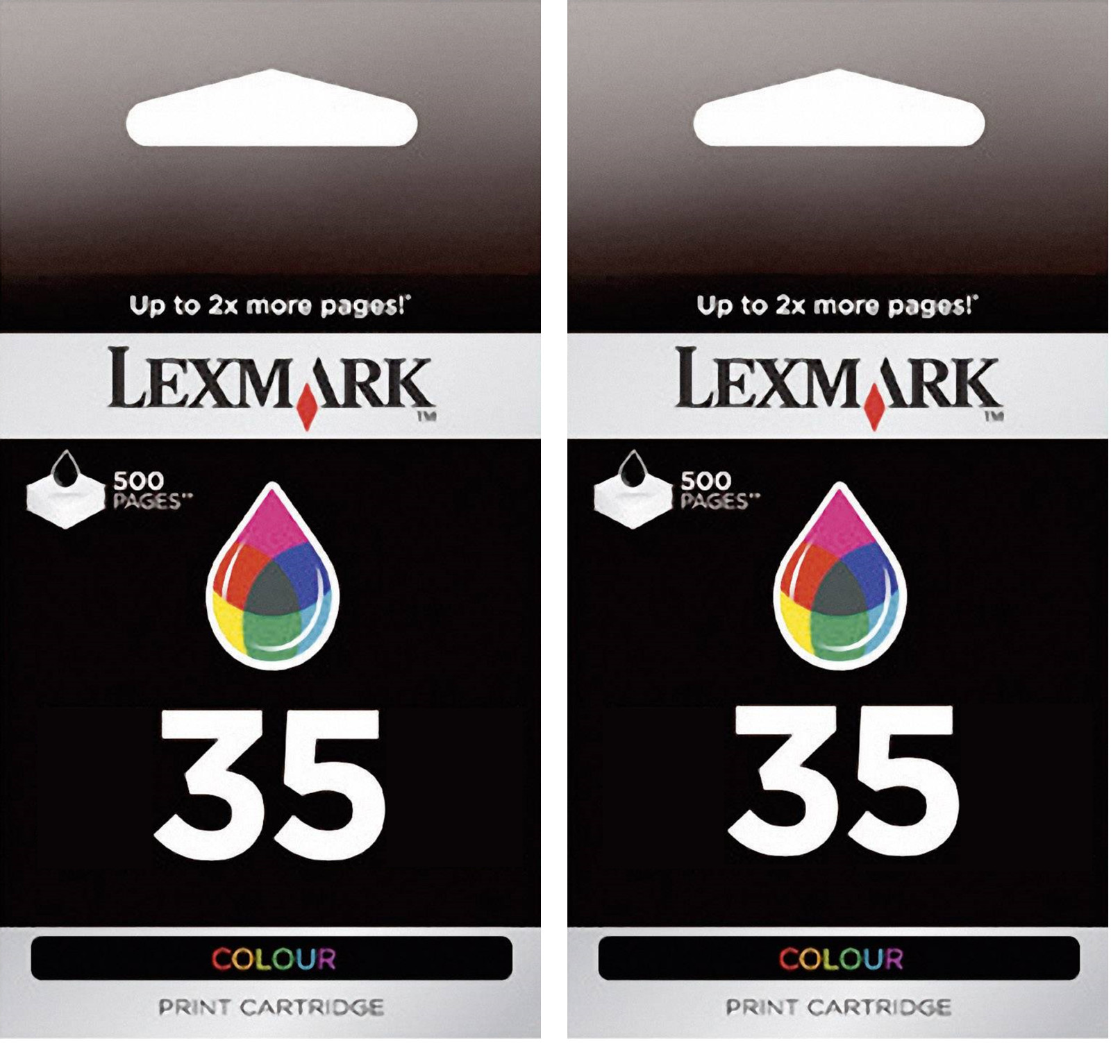 New Genuine Lexmark 35 2PK Ink Cartridges P Series P4330 P6350 X Series X5210