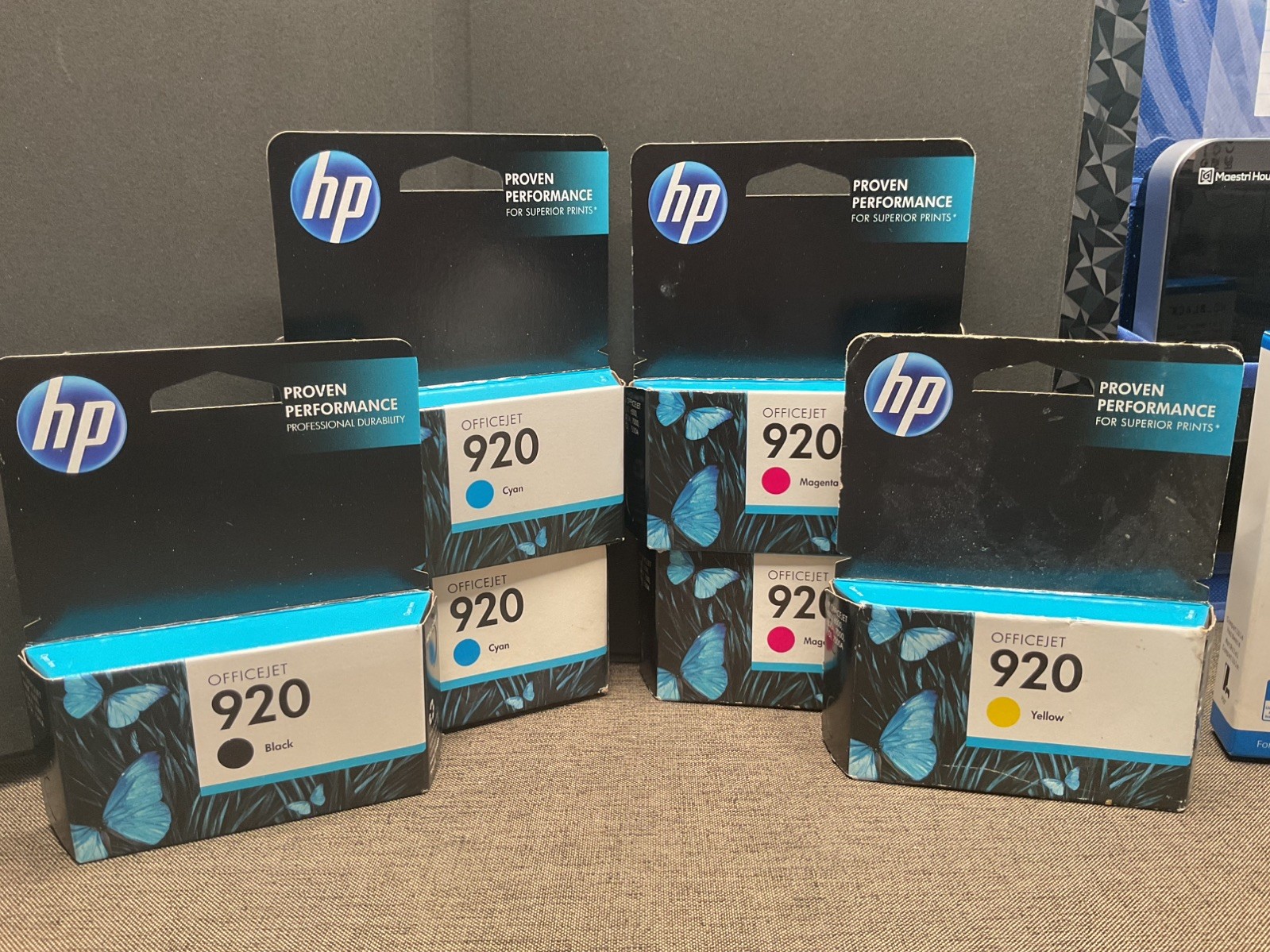 6-PACK HP GENUINE 920 BLACK &  COLOR INK 