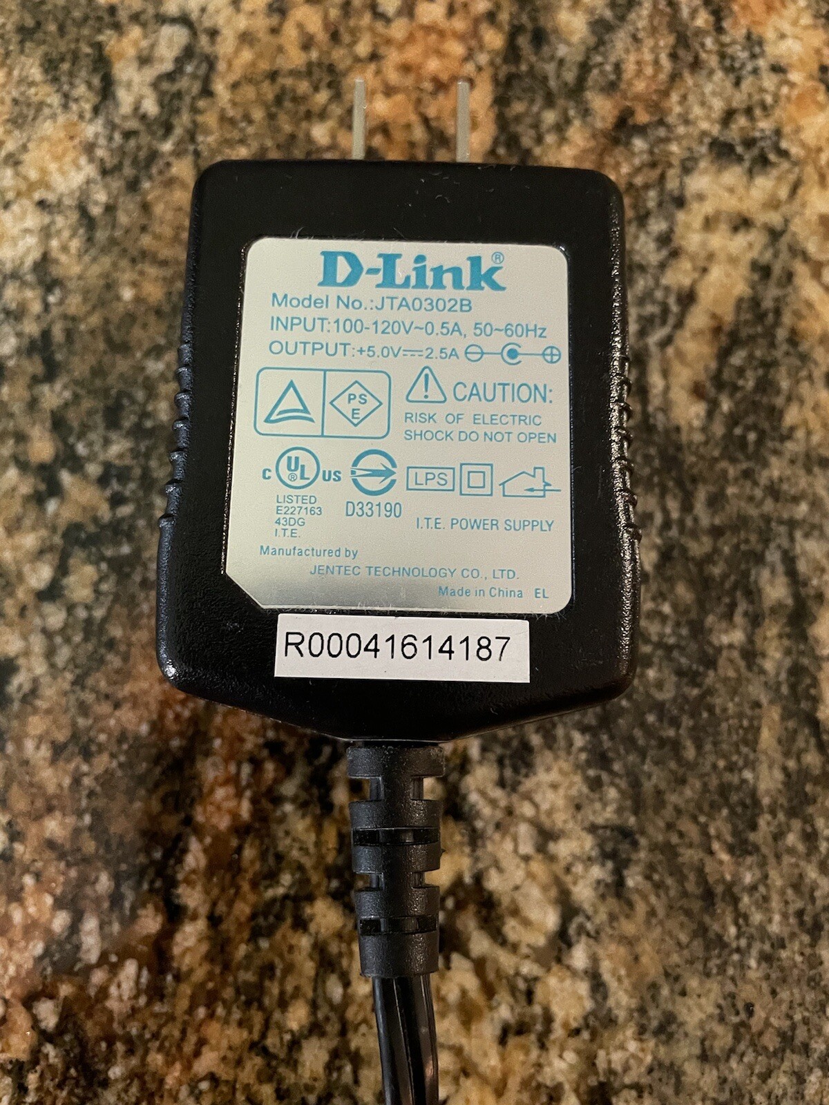 D-LINK JTA0302B AC Adapter Power Supply 5 Volt 2.5A Genuine Dlink Part
