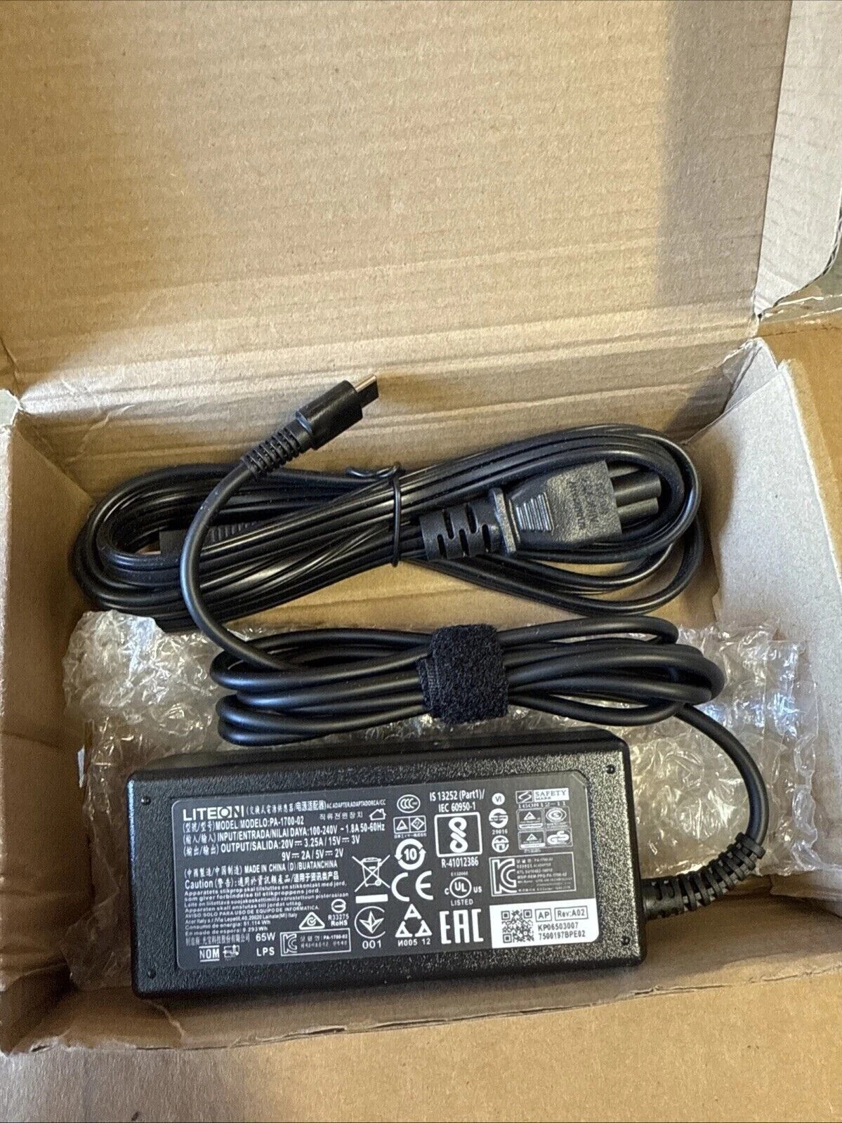 Original 65W USB-C Charger Adapter for Acer Chromebook Spin 11 13 15 311 315 NEW