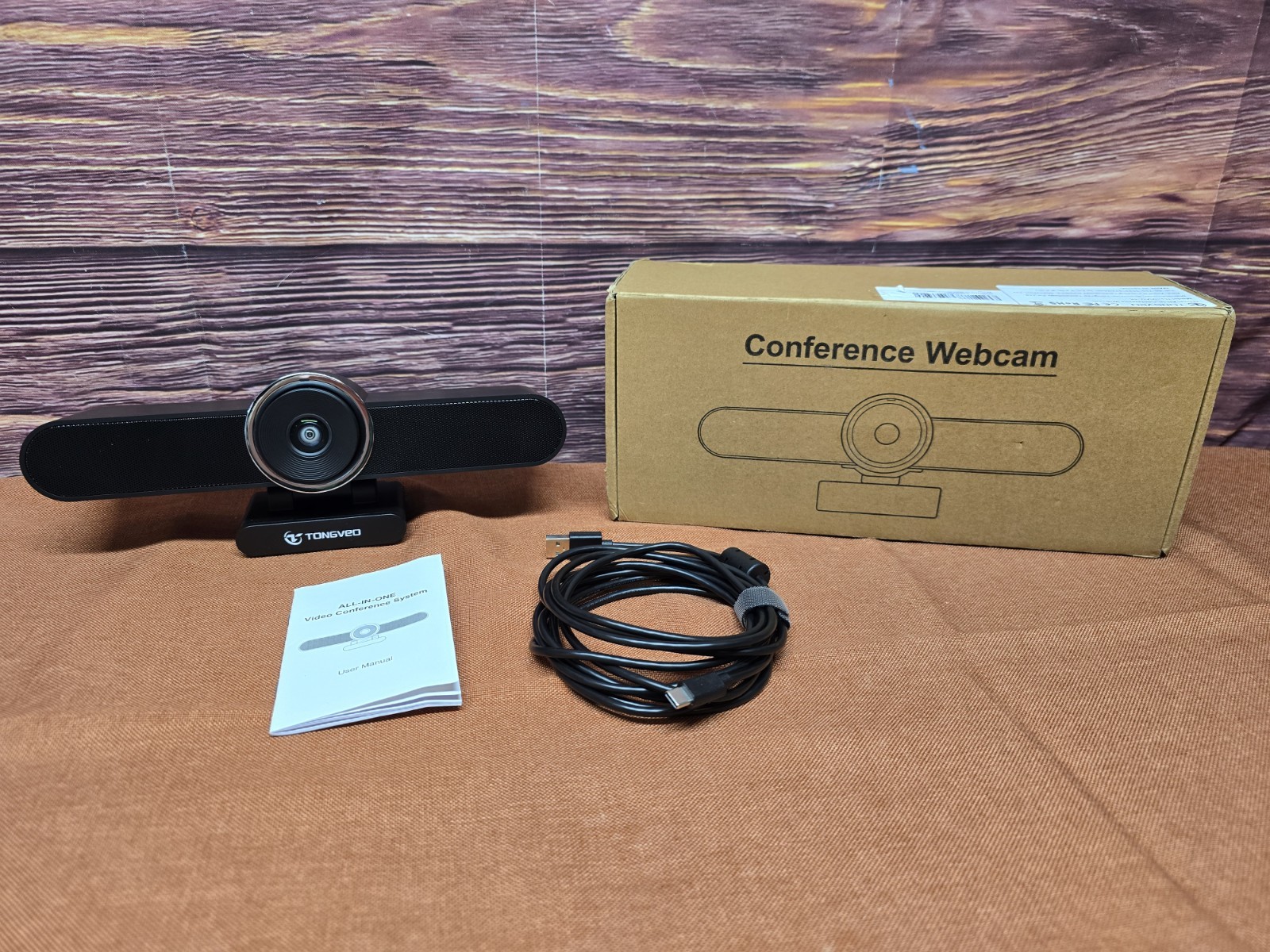 TONGVEO VIAU-4K 4K Conference Room Webcam Web Camera – Open Box