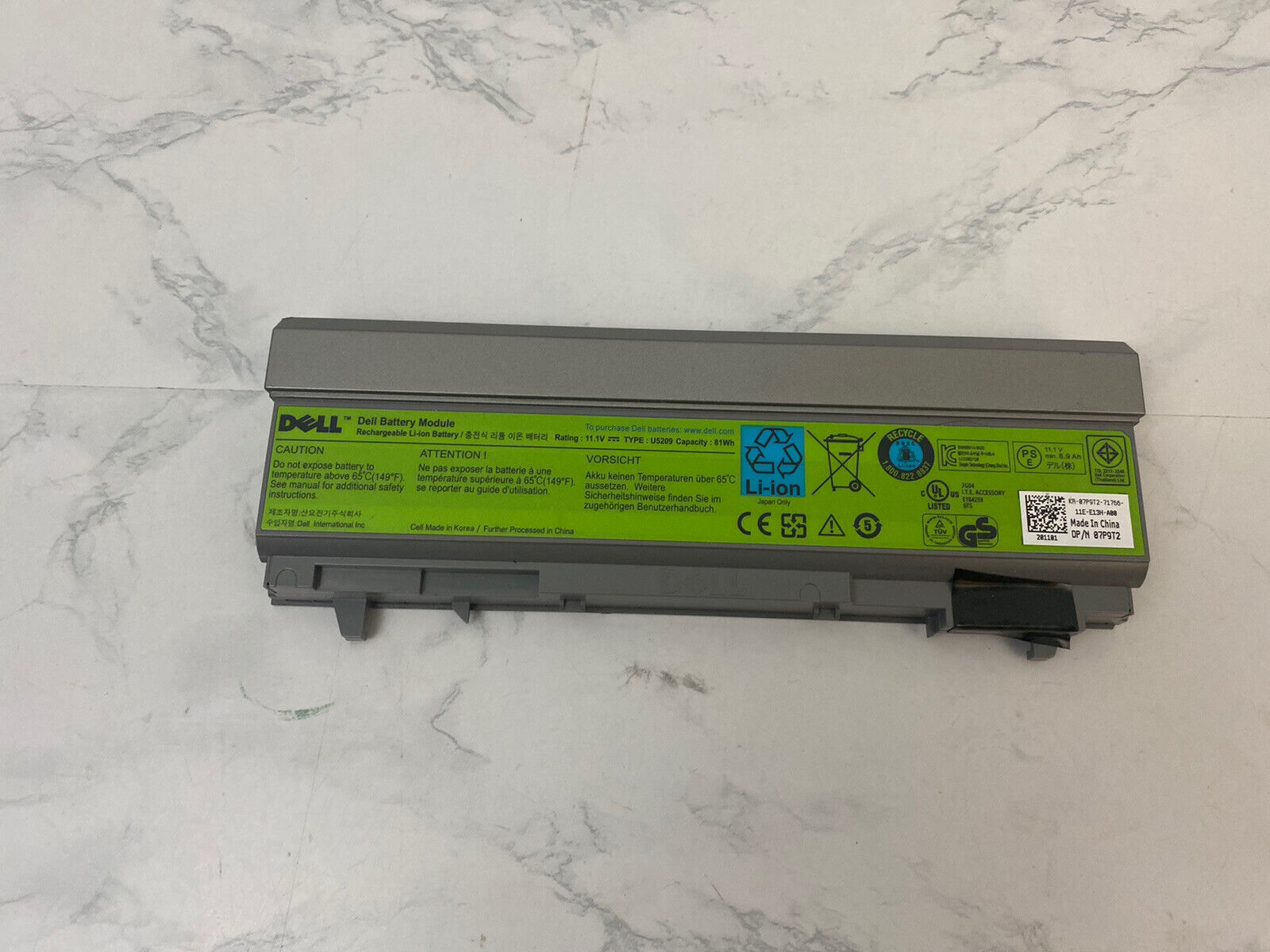 OEM Battery for Dell Precision U5209 Original Rechargeable Li ion Module G
