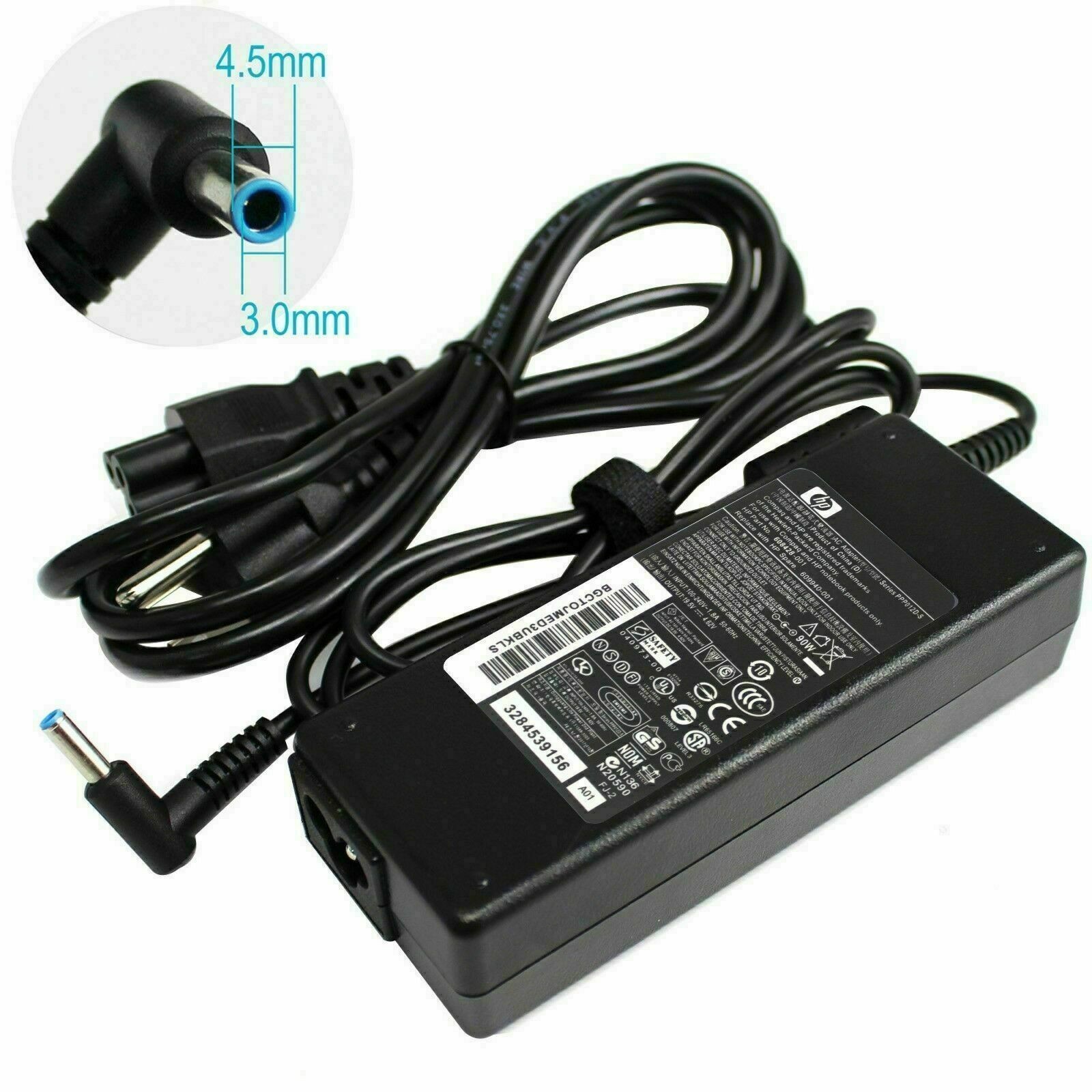 Genuine OEM 90W HP AC Adapter Charger blue tip 19.5V 4.62A Pavilion 710413-001