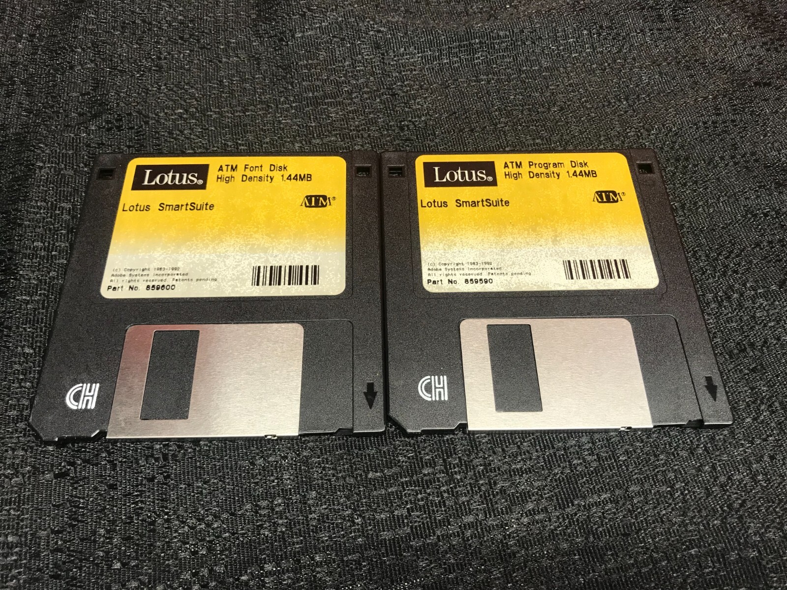 Lotus SmartSuite Set ATM Font Disk & ATM Program Disk High Density 1.44MB