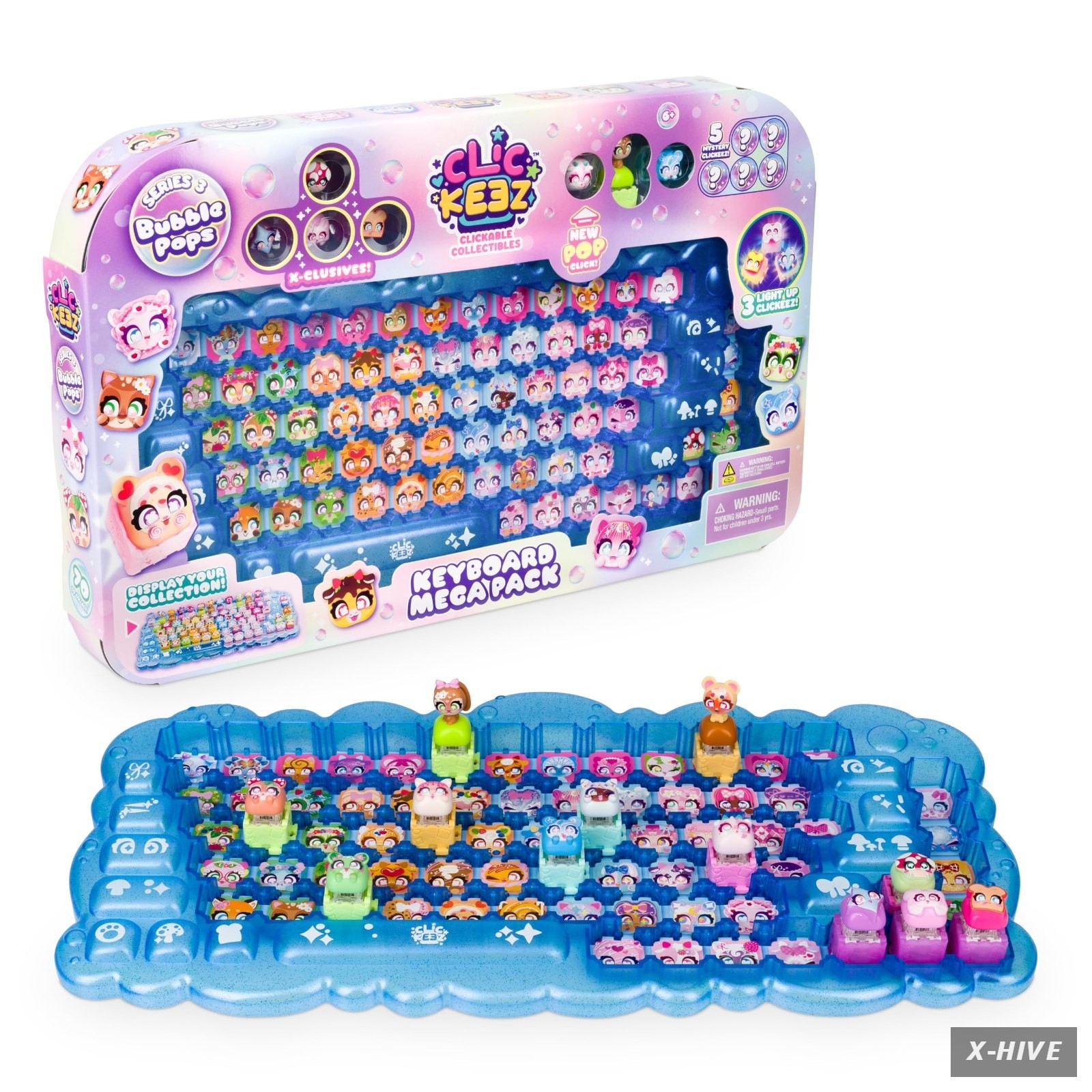 Clickeez Series 3 Keyboard Mega Pack Includes a Keyboard Collectors Case & 12