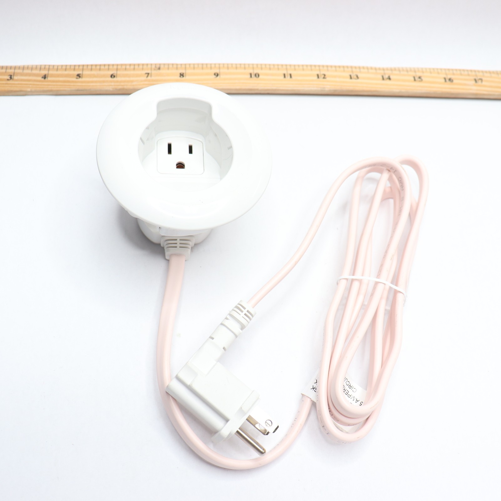 Legrand In-Wall Cable Concealer Power Grommet Kit for Mounted TVs BSA-IWP701-W1