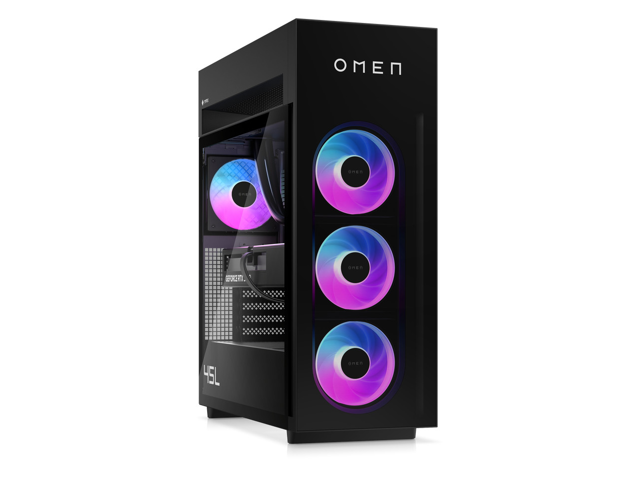 OMEN MAX 45L Gaming Desktop PC GT23-0060, AMD Ryzen 7 9800X3D, NVIDIA GeForce RT