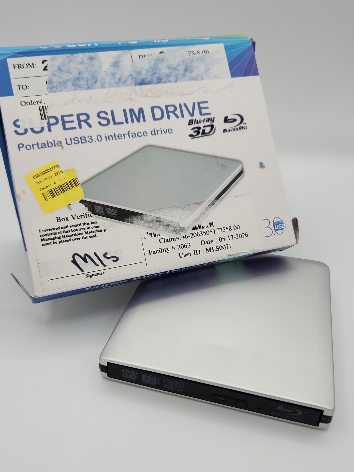 Super Slim Drive Portable USB3 .0 Interface Drive 