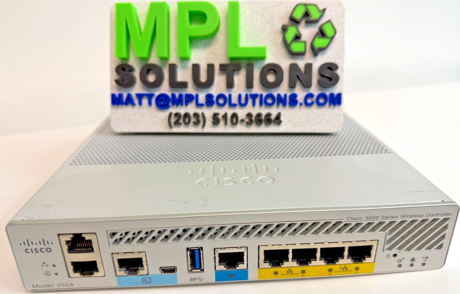 Cisco AIR-CT3504-K9 4-Port Gigabit Ethernet Wireless LAN Controller, tested