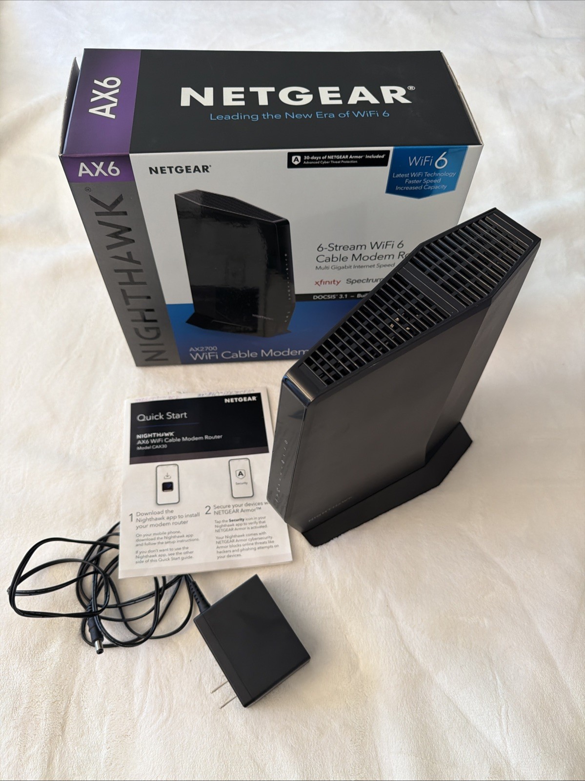 NETGEAR Nighthawk AX6 CAX30 AX2700 Wifi Modem Router Cable Gateway DOCSIS 3.1