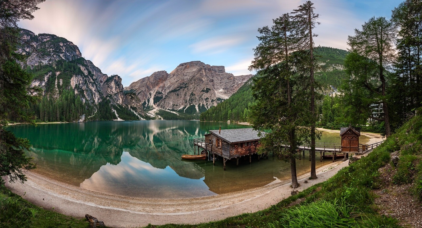 Landscape photography nature panorama lake reflection Custom Gaming Mat Desk