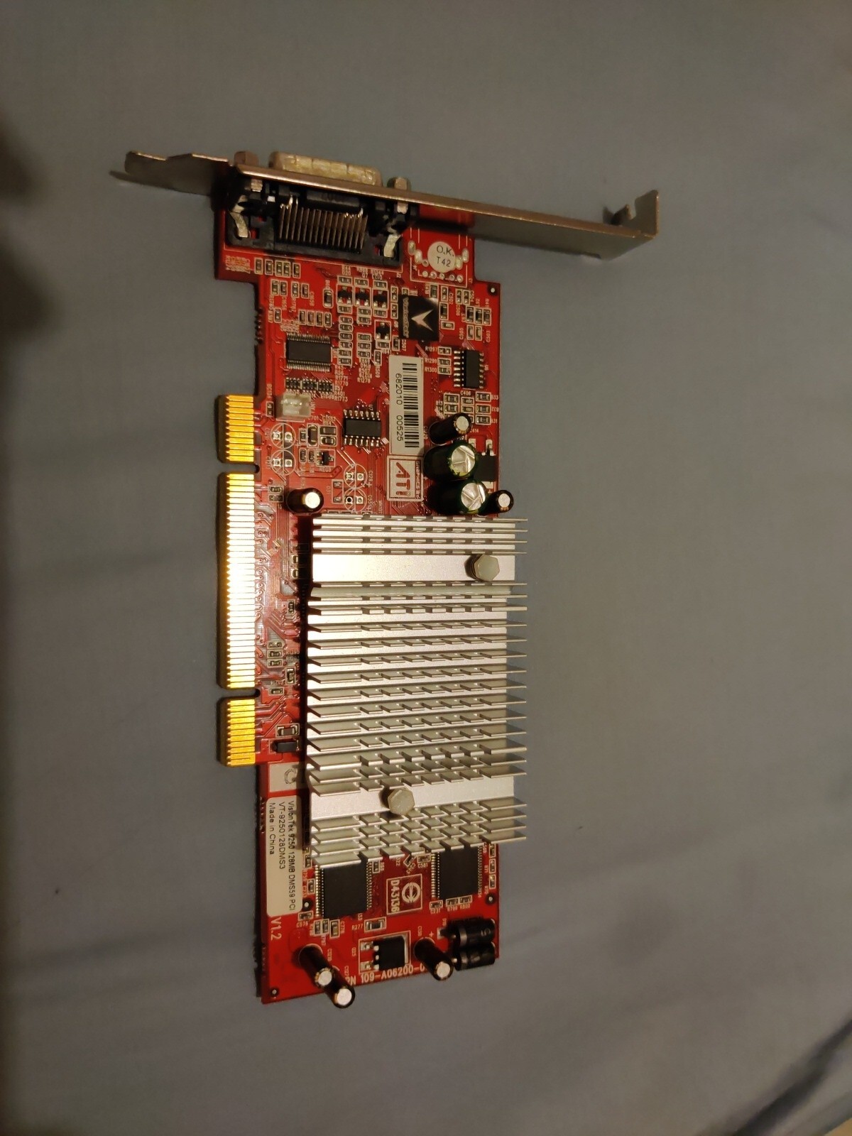VT-9250128DMS3 VTK-400125 ATI VISIONTEK 128MB PCI VIDEO CARD 9250 WITH DMS-59
