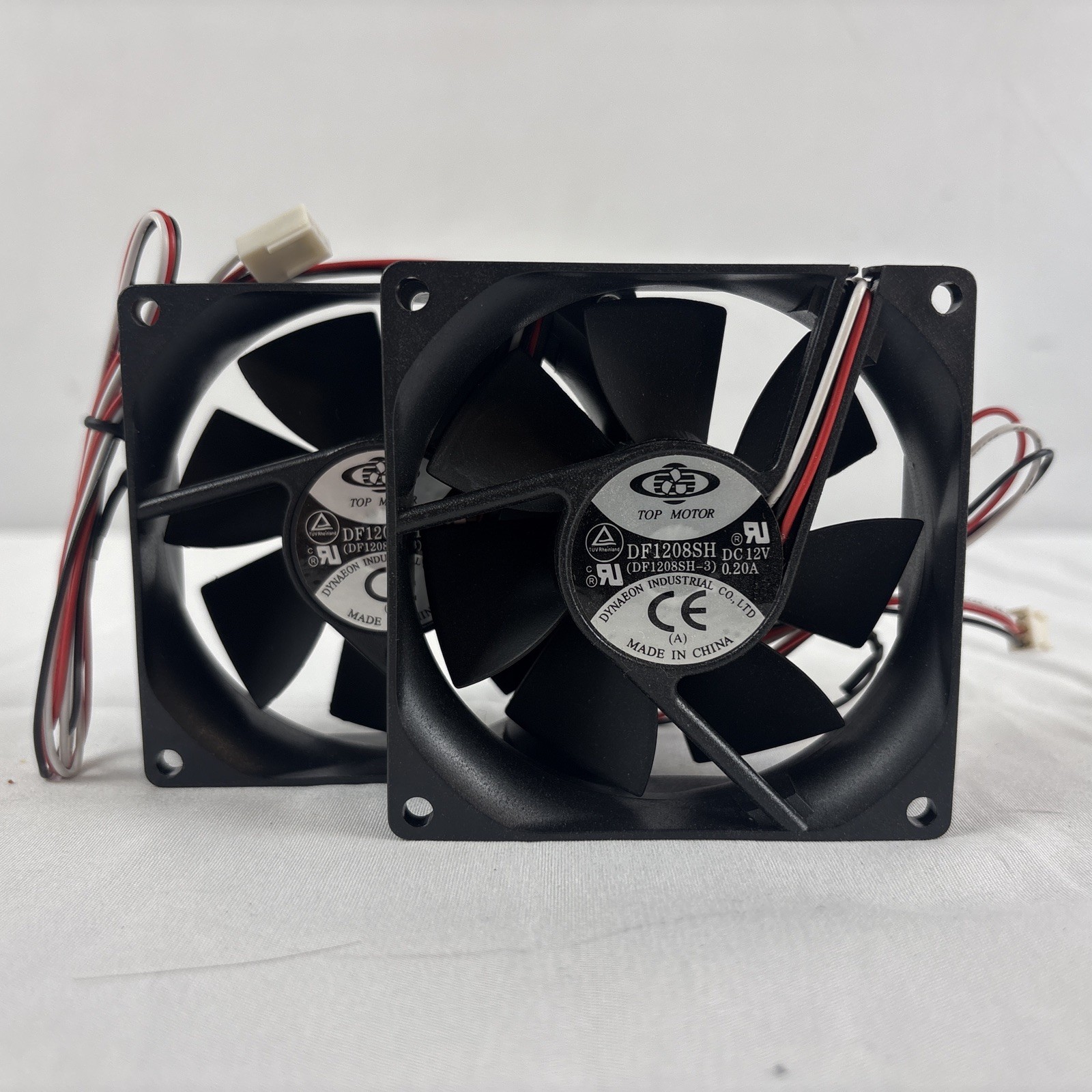 Top Motor DF1208SH Black Cooling Fans DC 12V Lot Of 2