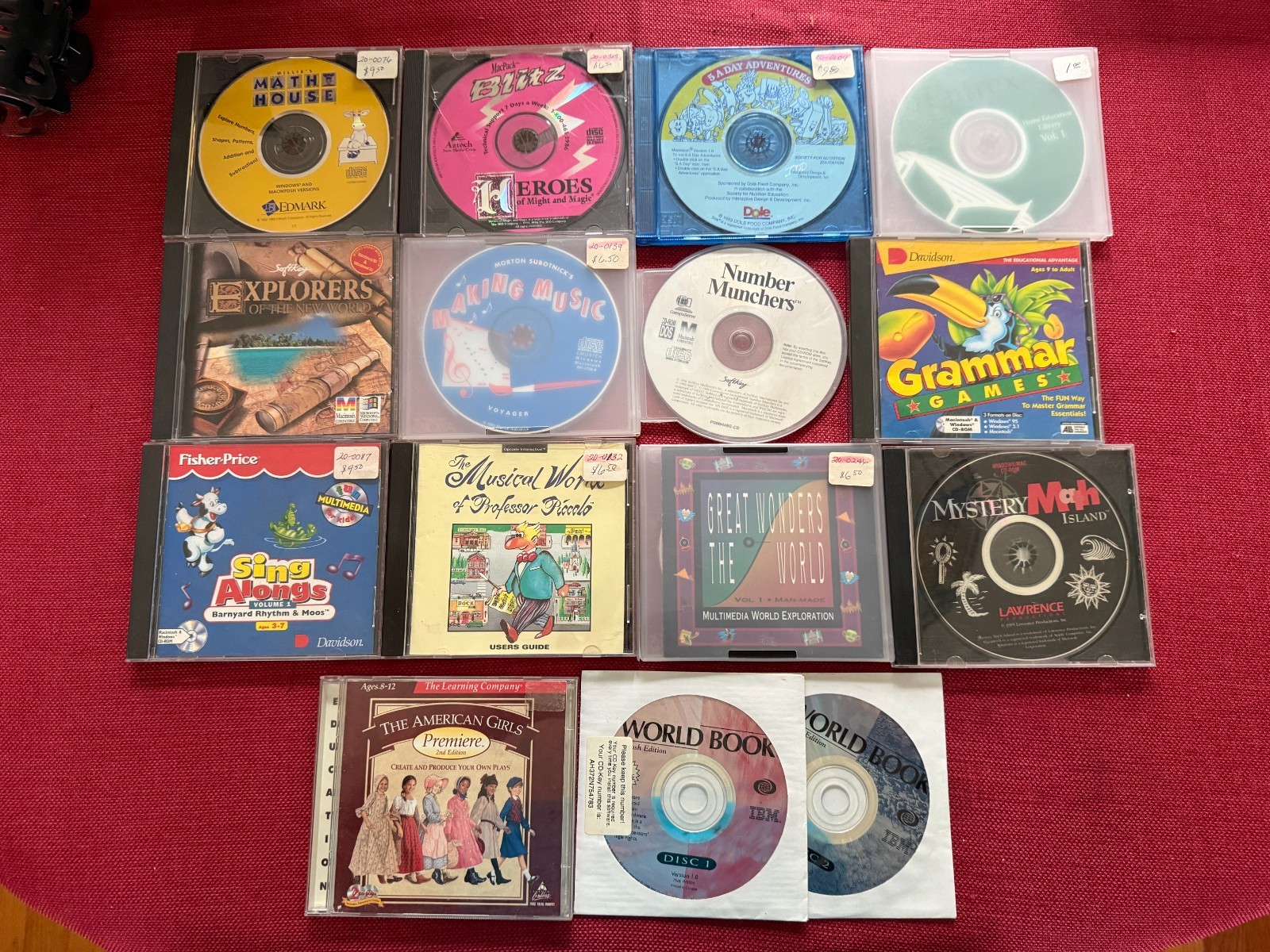Macintosh Educational CD's: Lot of 14: Number Munchers, Math House & MORE. Lot 2