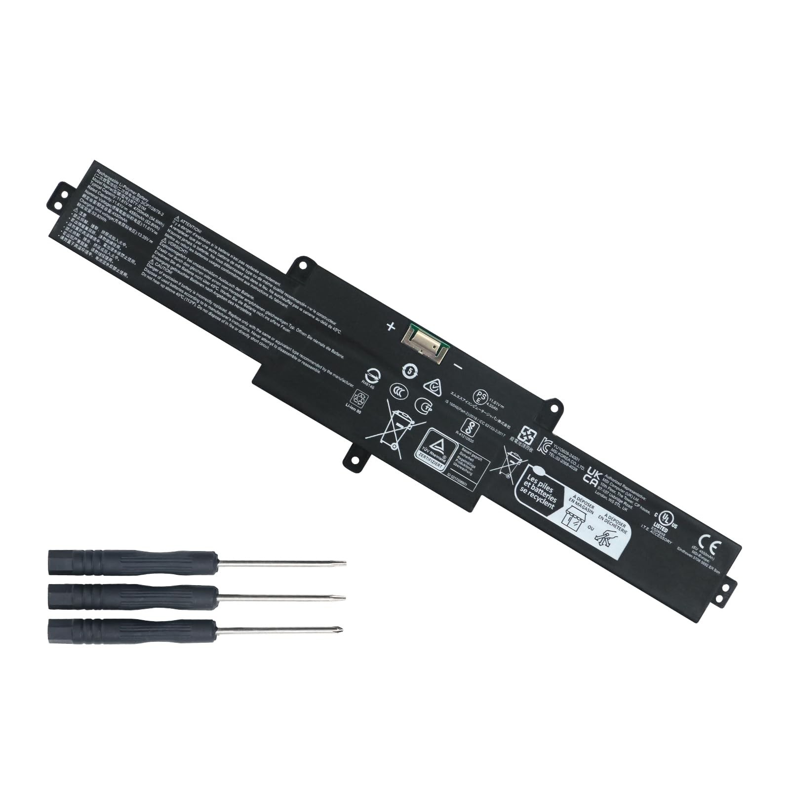 SHUO.Z.B BTY-S1M Battery for MSI Claw, Claw A1M, Claw A1M-019CN, Claw A1M-025...