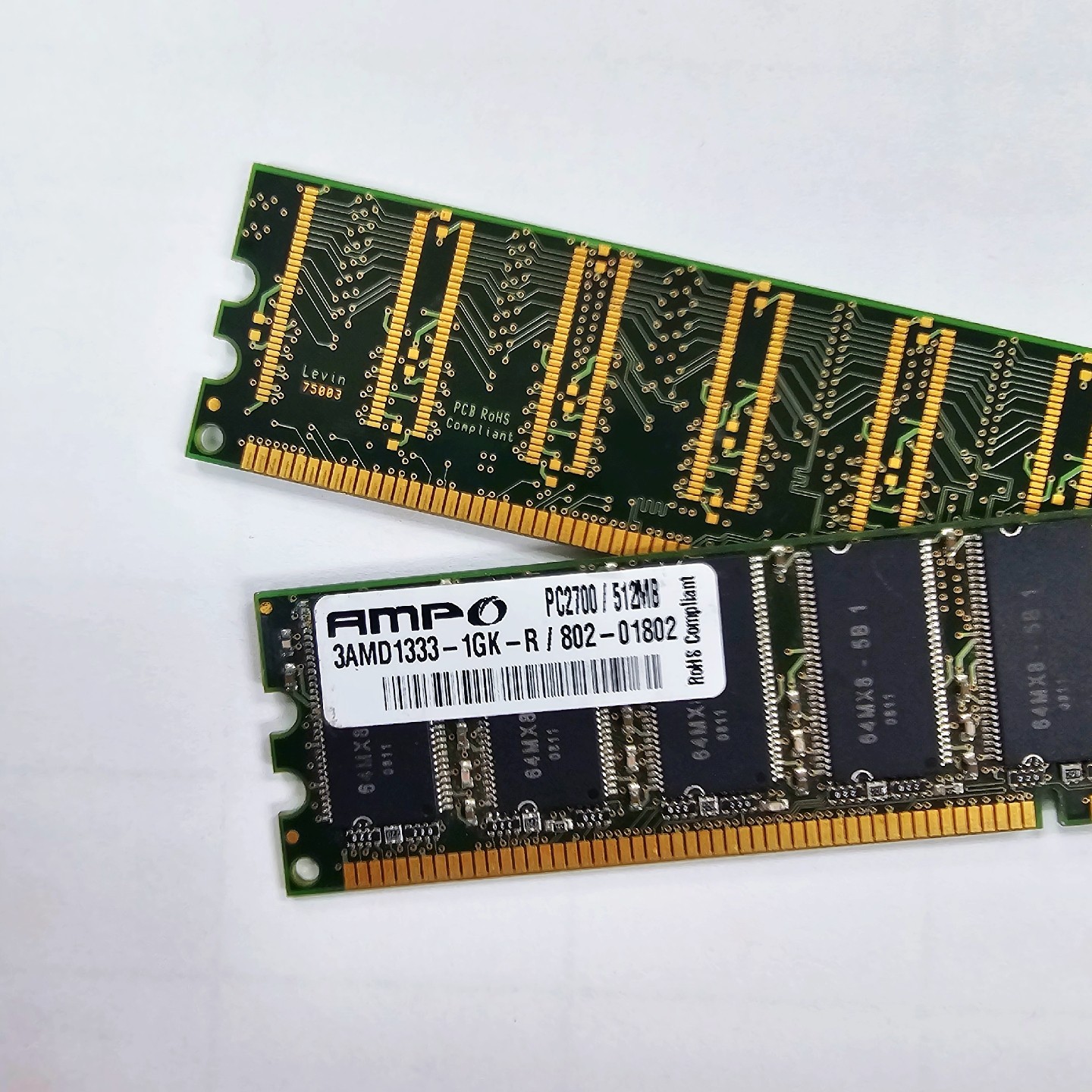  AMPO PC-2700 512 MB SO-DIMM 333 MHz DDR SDRAM Memory (KB512333NB) 2pk