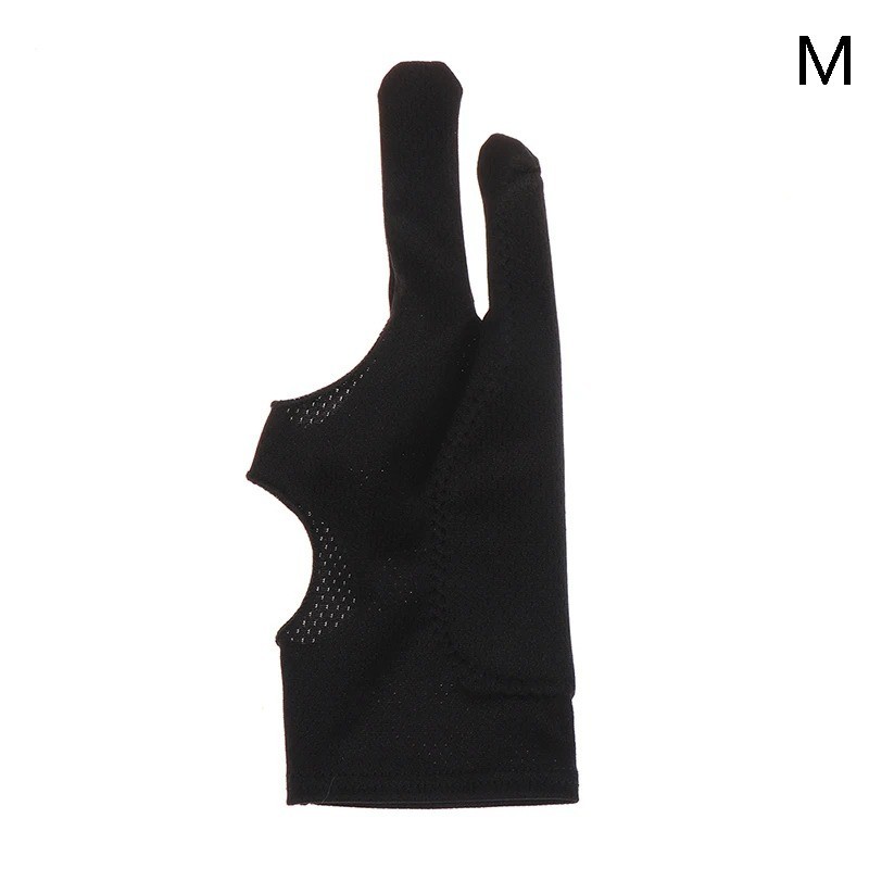 Two Finger Anti-fouling Glove Drawing & Pen Graphic Tablet Pad For Artist Black